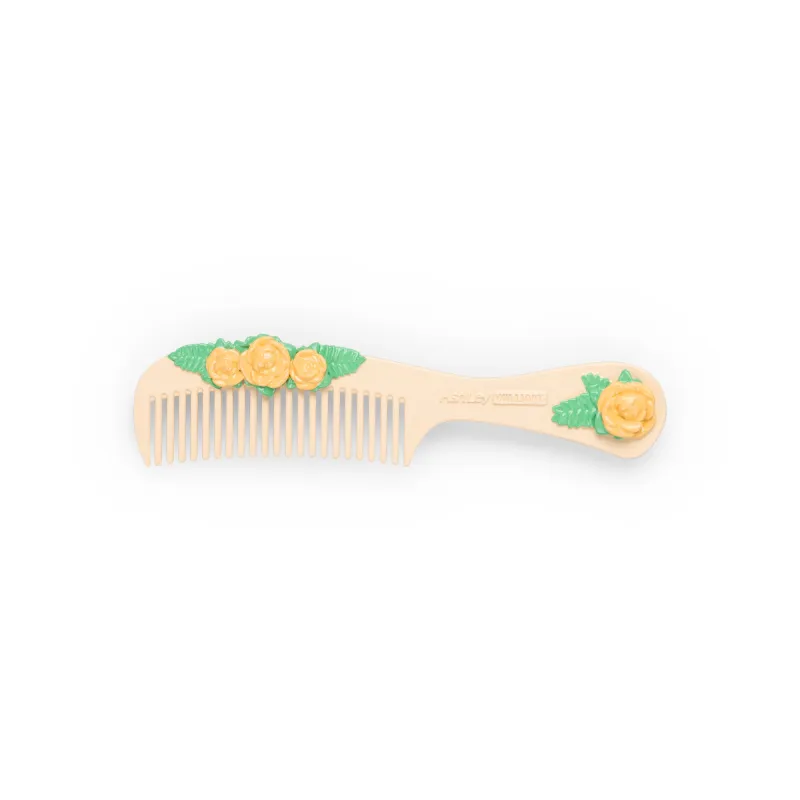 PEACH FLOWER COMB HAIR CLIP sold by Ashley Williams