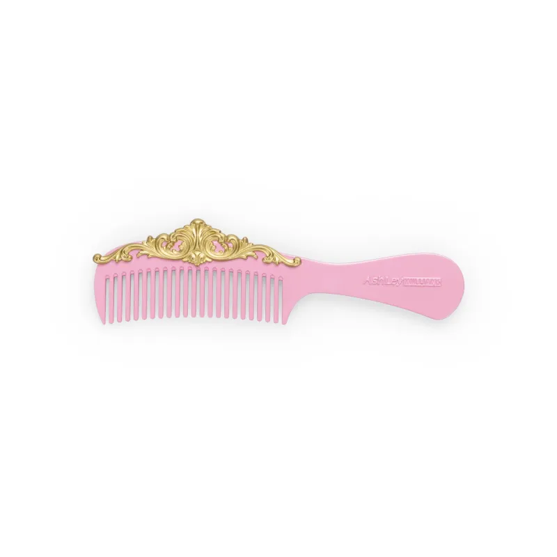 PINK FILIGREE COMB BROOCH sold by Ashley Williams