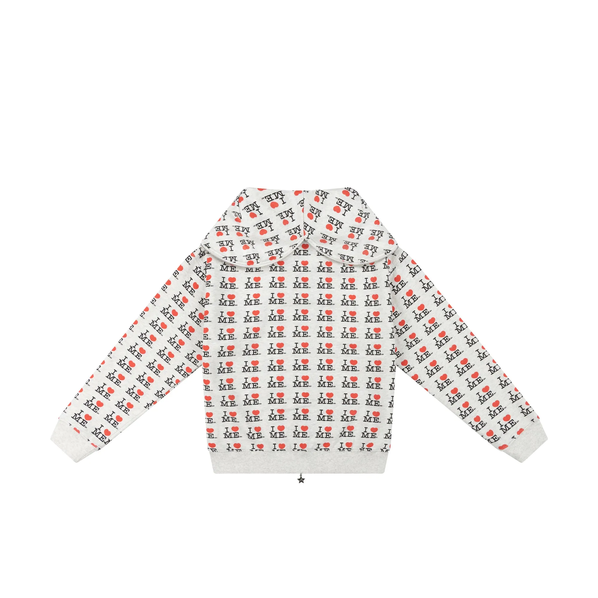 GREY I HEART ME BUTTERFLY HOODIE sold by Ashley Williams product image thumbnail 4