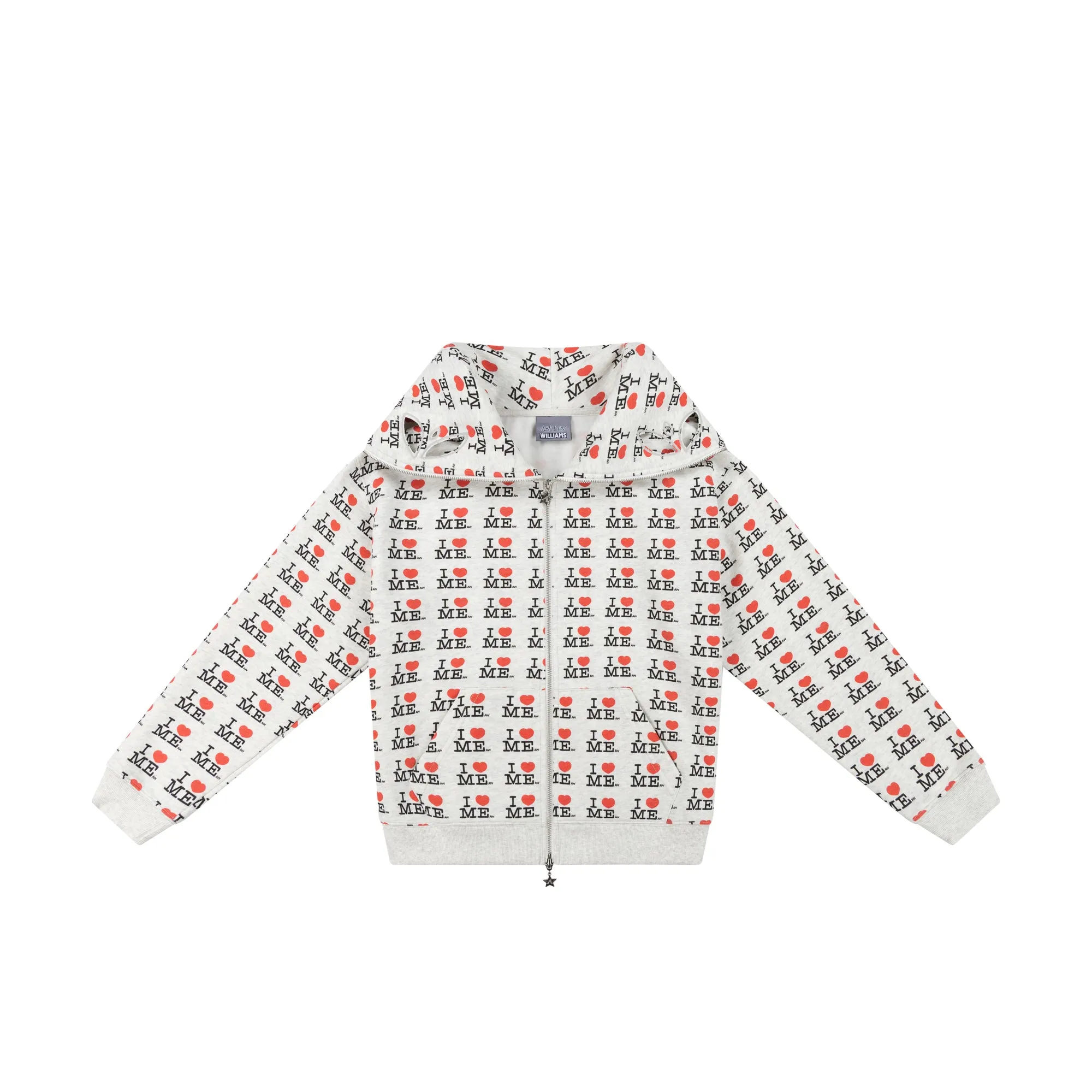 GREY I HEART ME BUTTERFLY HOODIE sold by Ashley Williams product image thumbnail 3