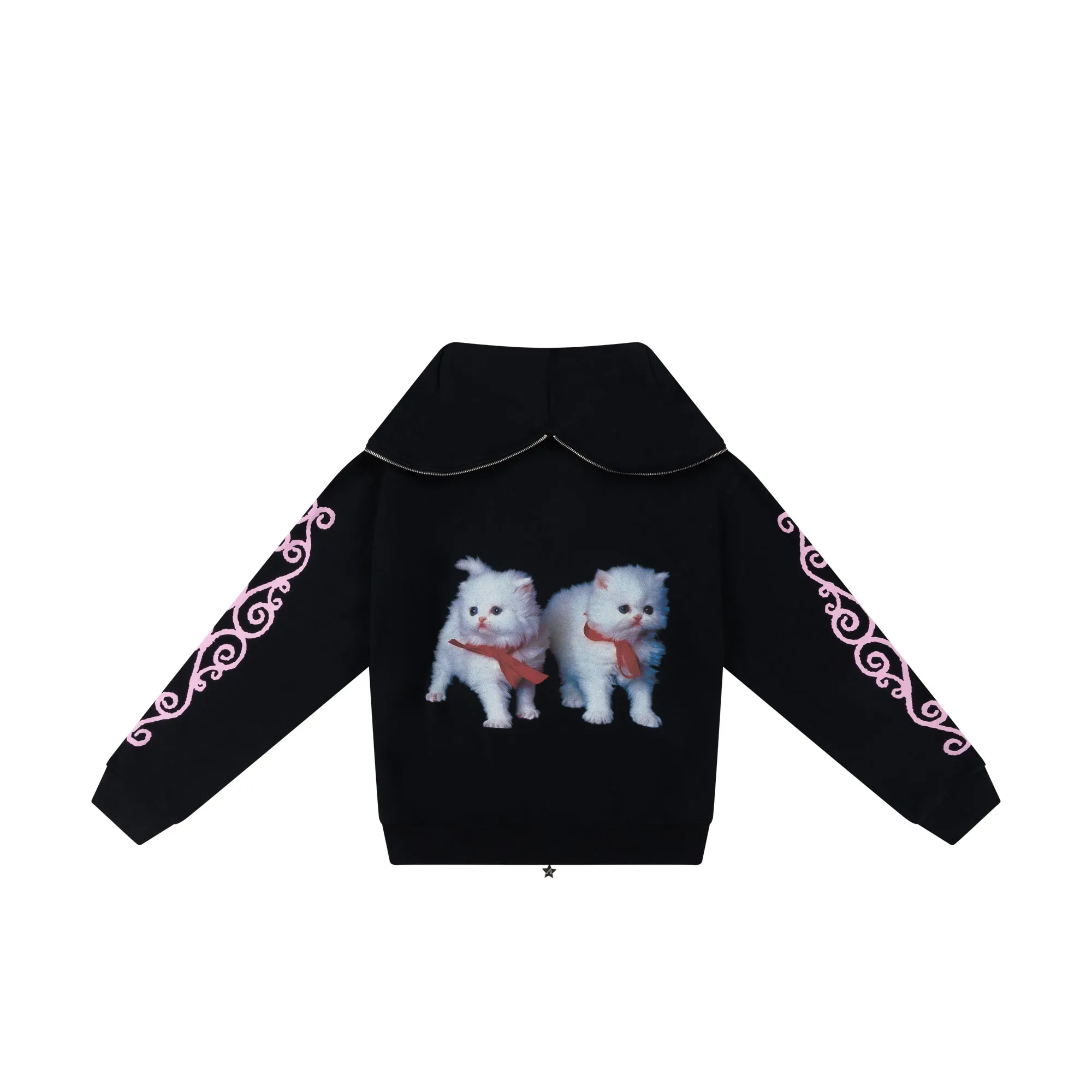 HAPPY KITTEN BUTTERFLY HOODIE sold by Ashley Williams product image thumbnail 3