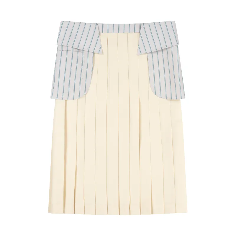 STRIPE COLLAR SKIRT sold by Ashley Williams