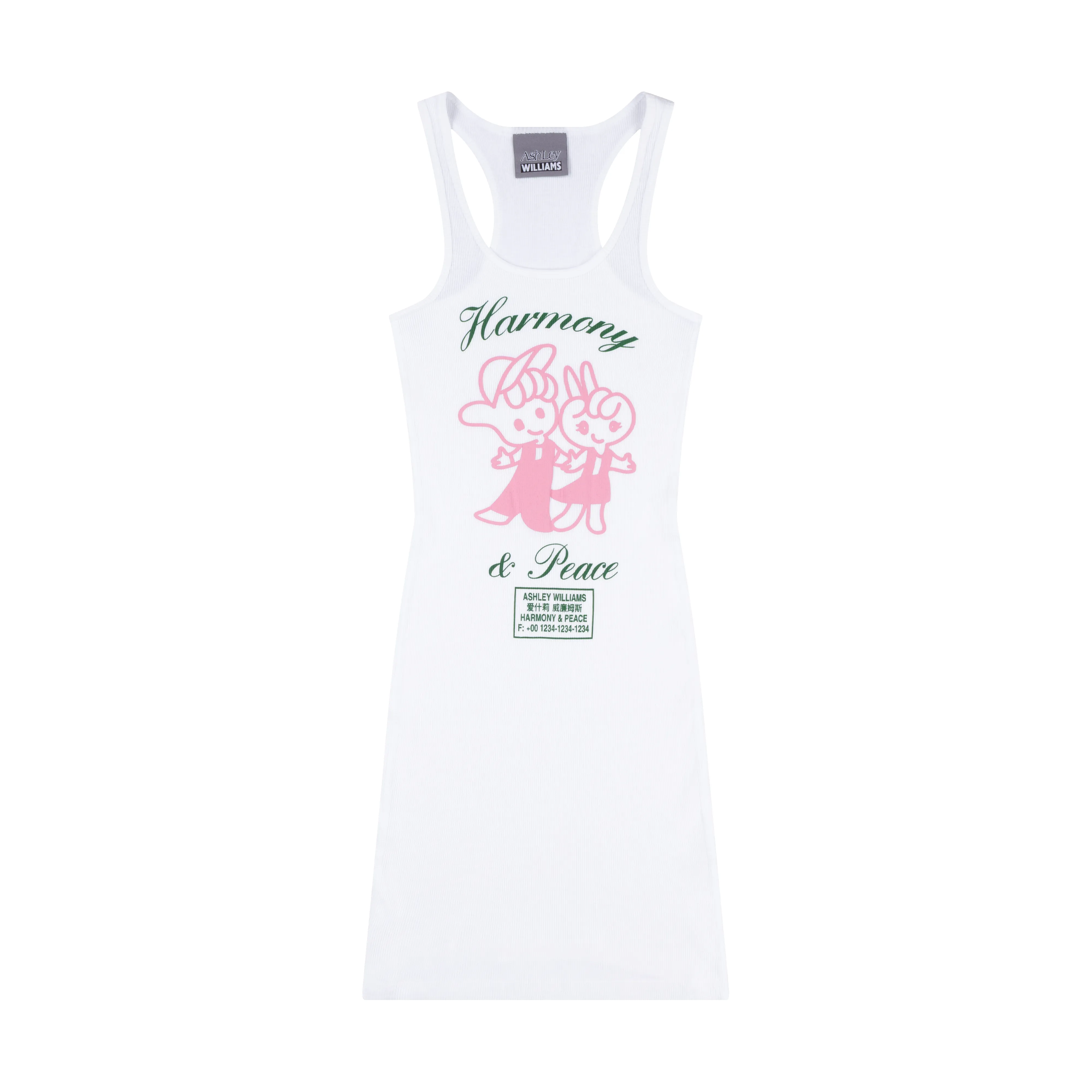 HARMONY & PEACE VEST DRESS - WHITE sold by Ashley Williams