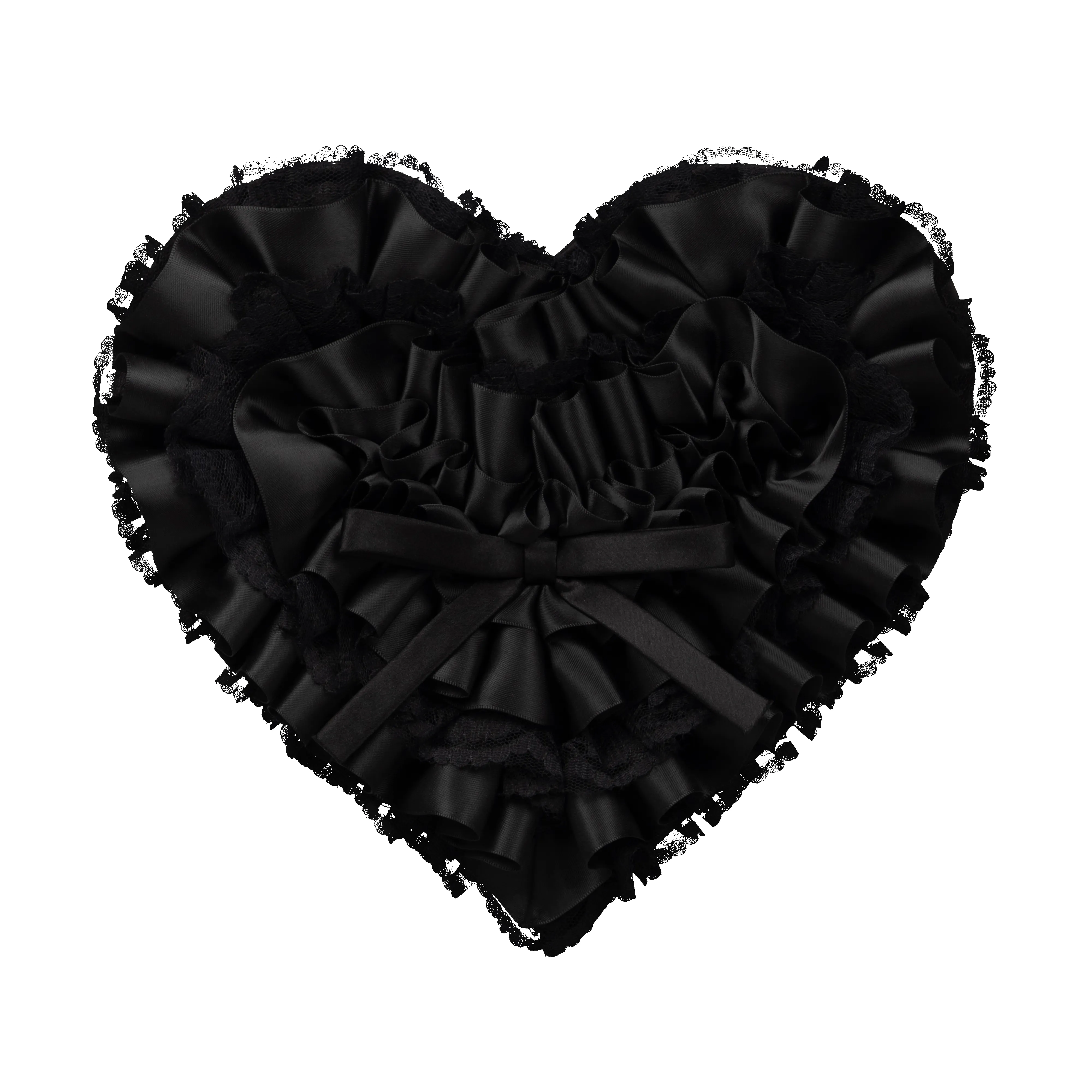 BOW HEART CLUTCH BAG - BLACK sold by Ashley Williams