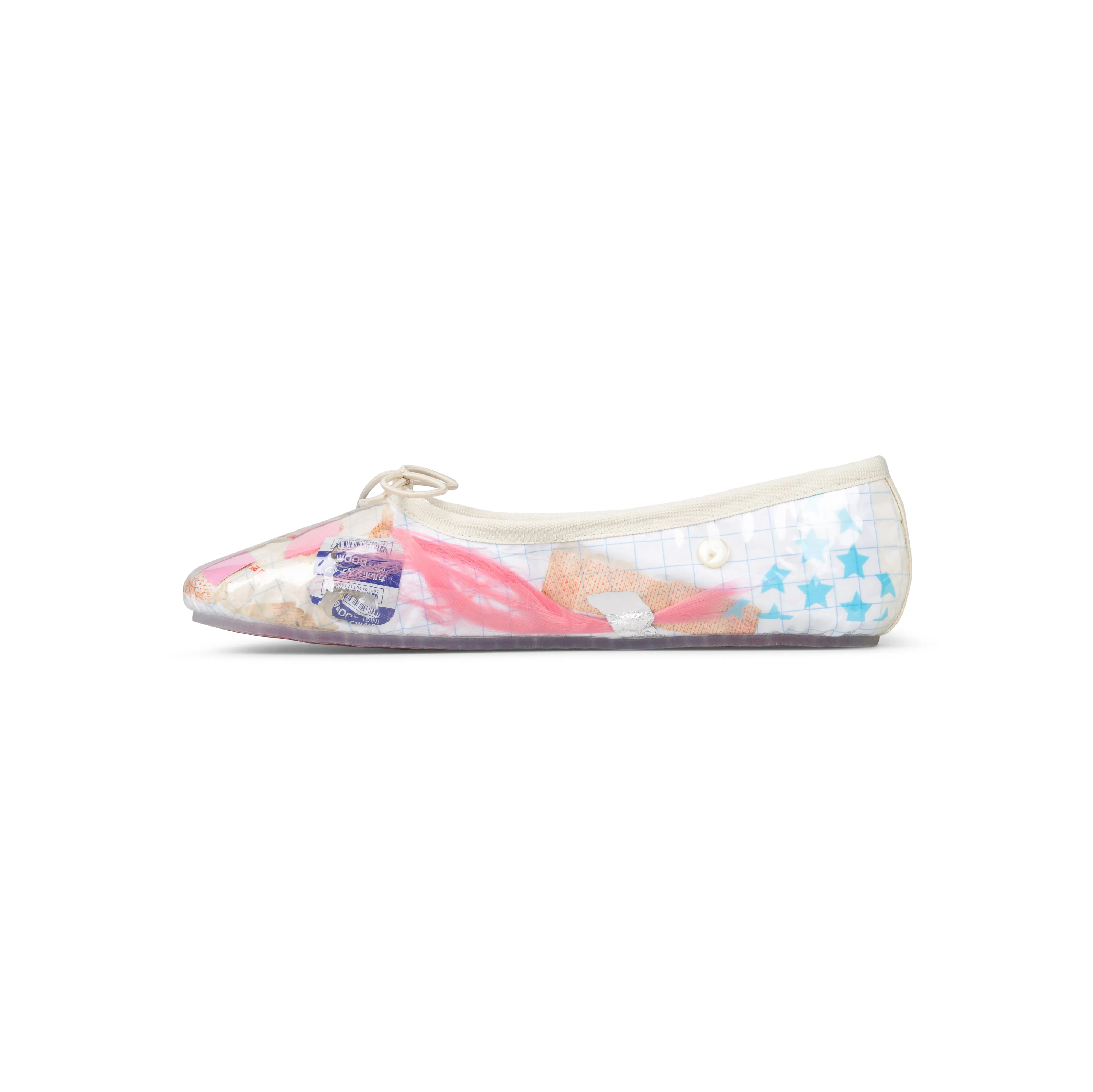 BLUE GRID TRASH MELODY FLATS sold by Ashley Williams product image thumbnail 4