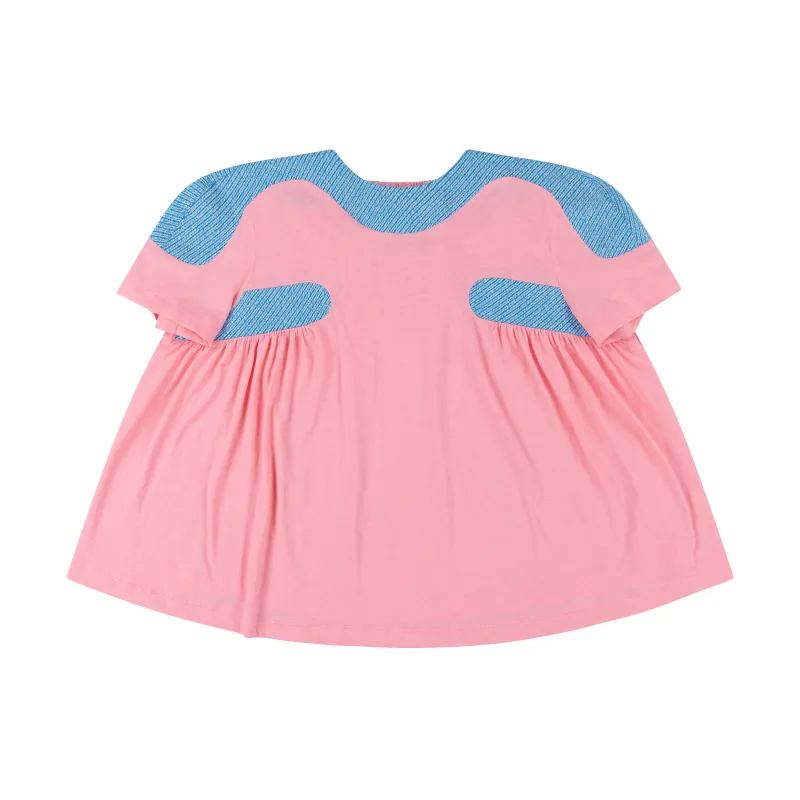 PINK PILLBOX TOP made by Ashley Williams
