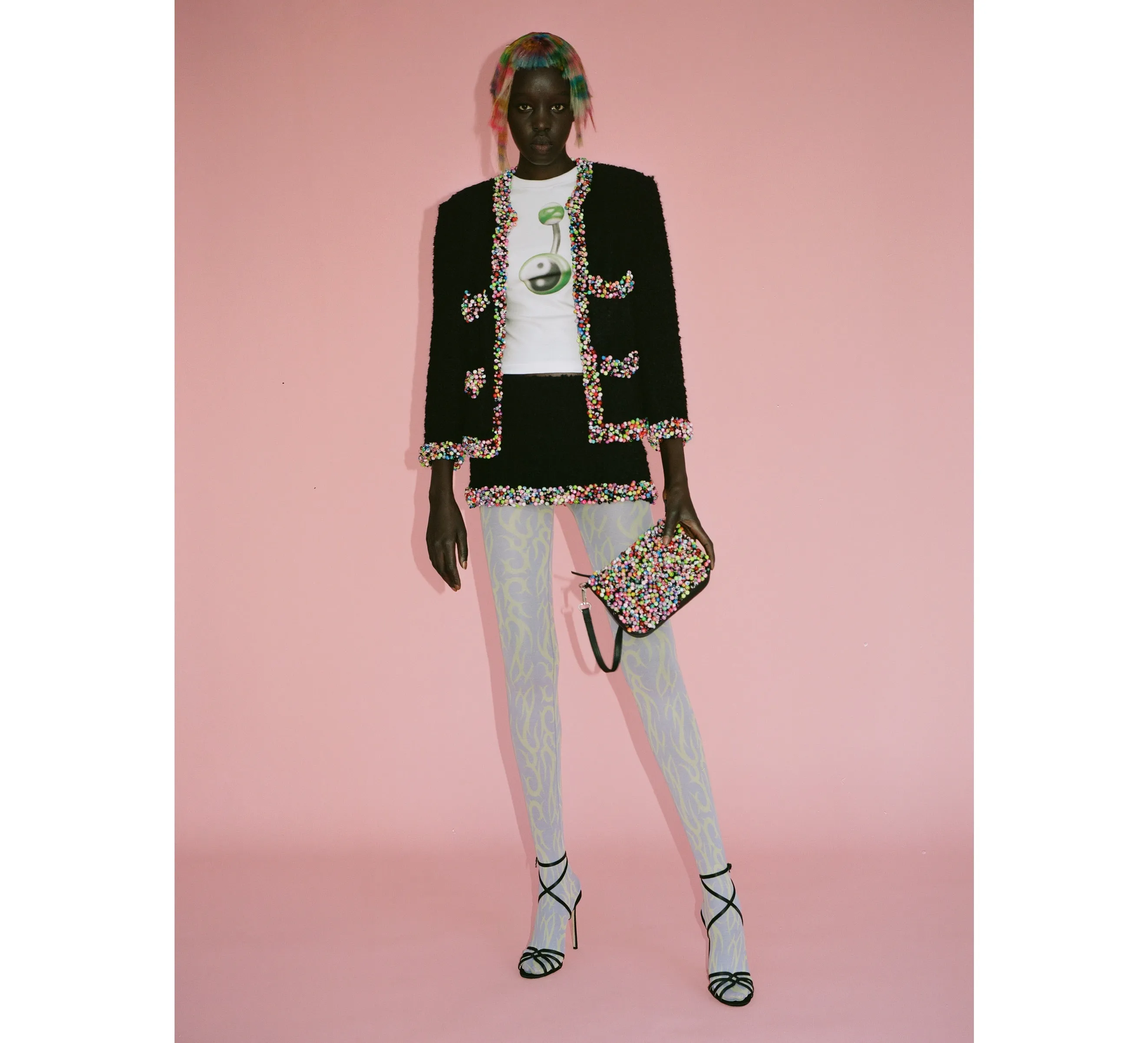 LILAC AND GREEN TIGHTS sold by Ashley Williams product image thumbnail 3