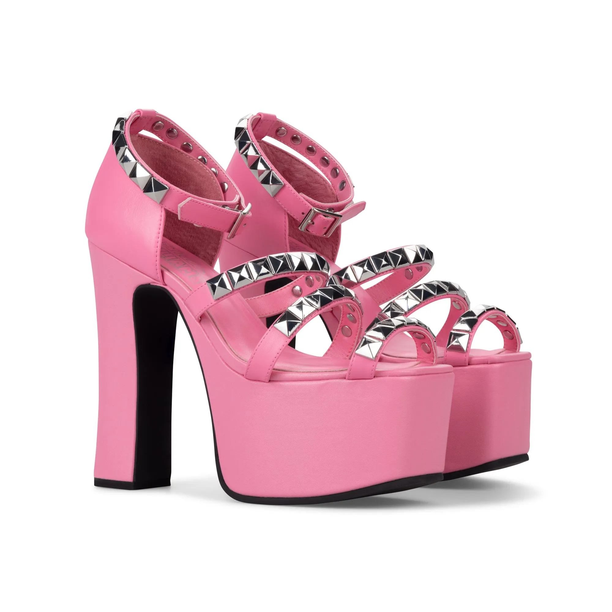 STUDDED IRIS HEELS PINK sold by Ashley Williams