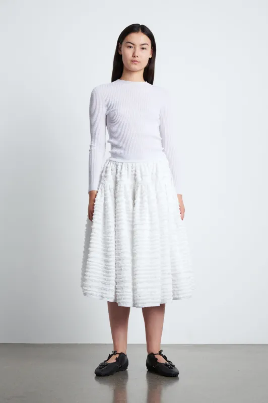 JAYLA | TOP COTTON BLEND WHITE sold by Cecilie Bahnsen
