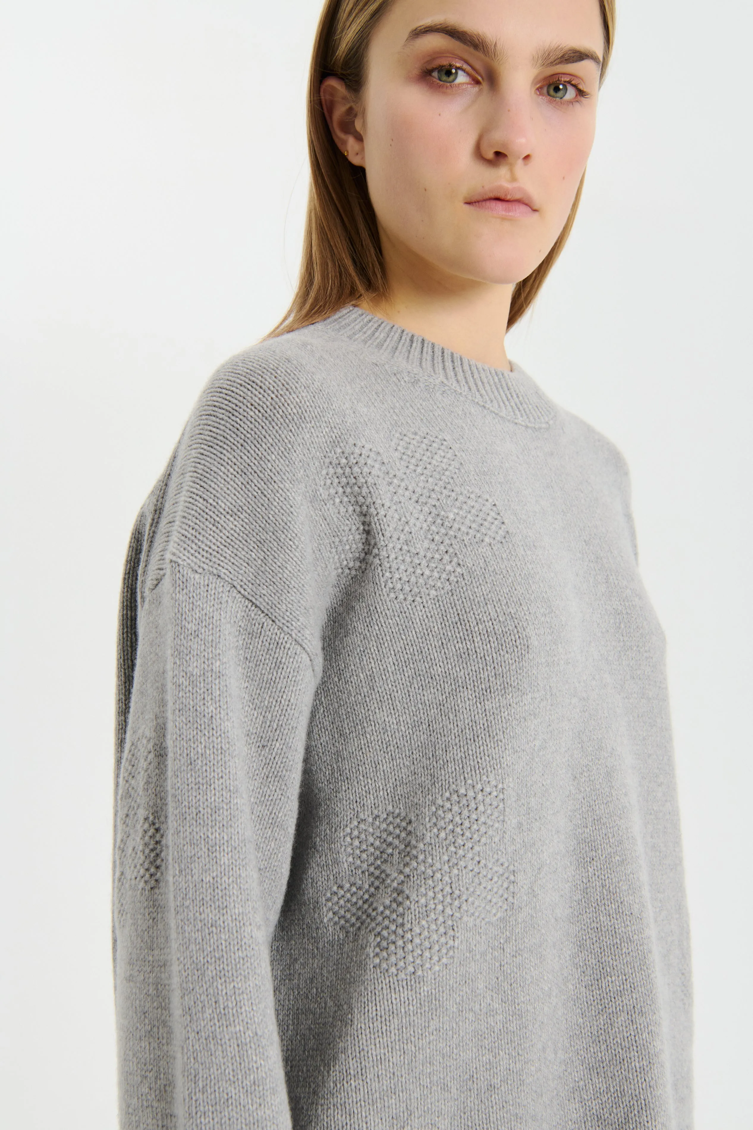 ODETTE | PULLOVER RECYCLED CASHMERE GREY sold by Cecilie Bahnsen product image thumbnail 3
