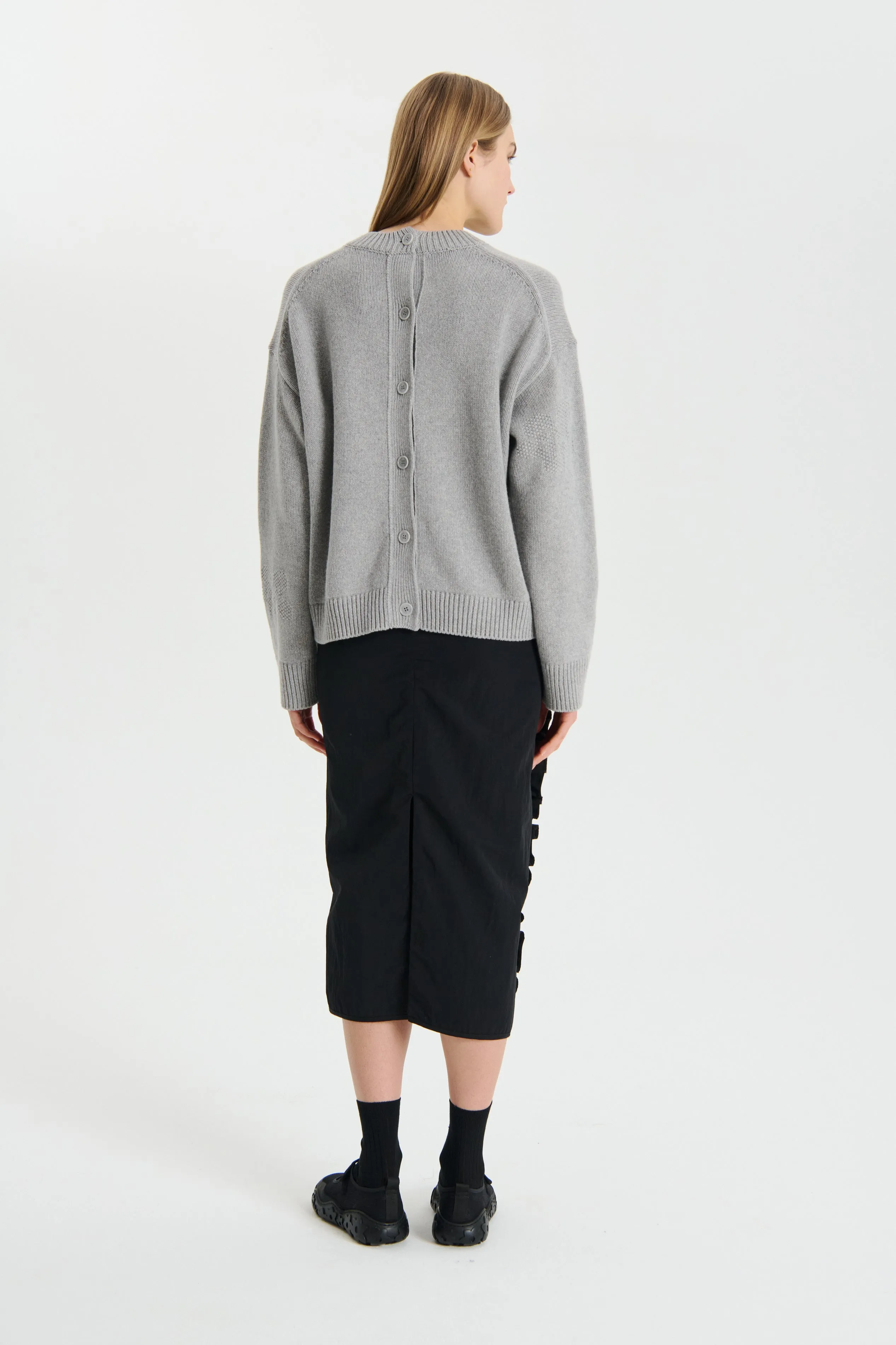 ODETTE | PULLOVER RECYCLED CASHMERE GREY sold by Cecilie Bahnsen product image thumbnail 2