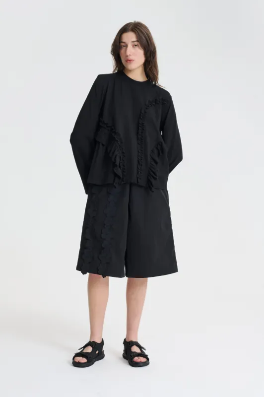 ALVA | T-SHIRT JERSEY BLACK made by Cecilie Bahnsen