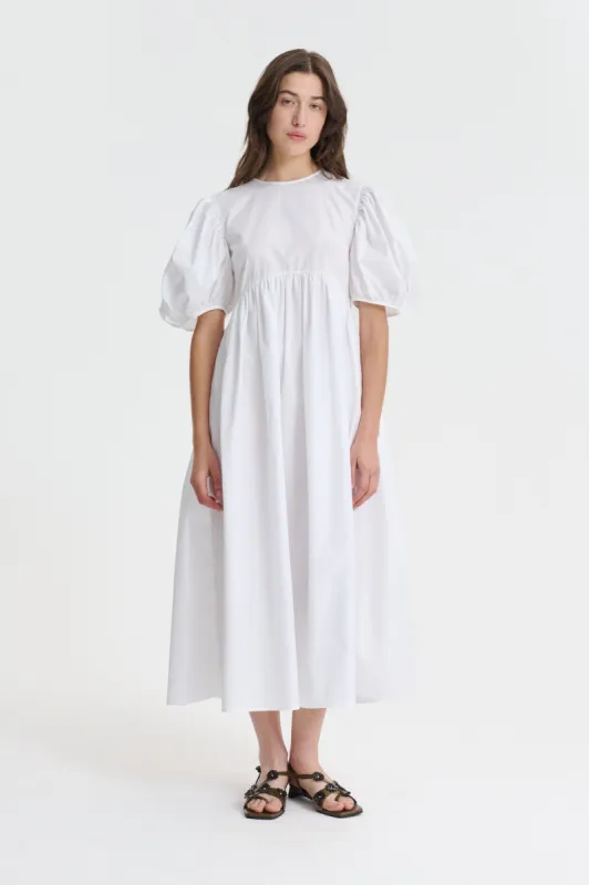 AILEY | DRESS COTTON WHITE made by Cecilie Bahnsen