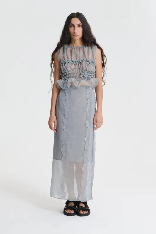 UPHI | TOP LIQUID MYRTIA GREY made by Cecilie Bahnsen