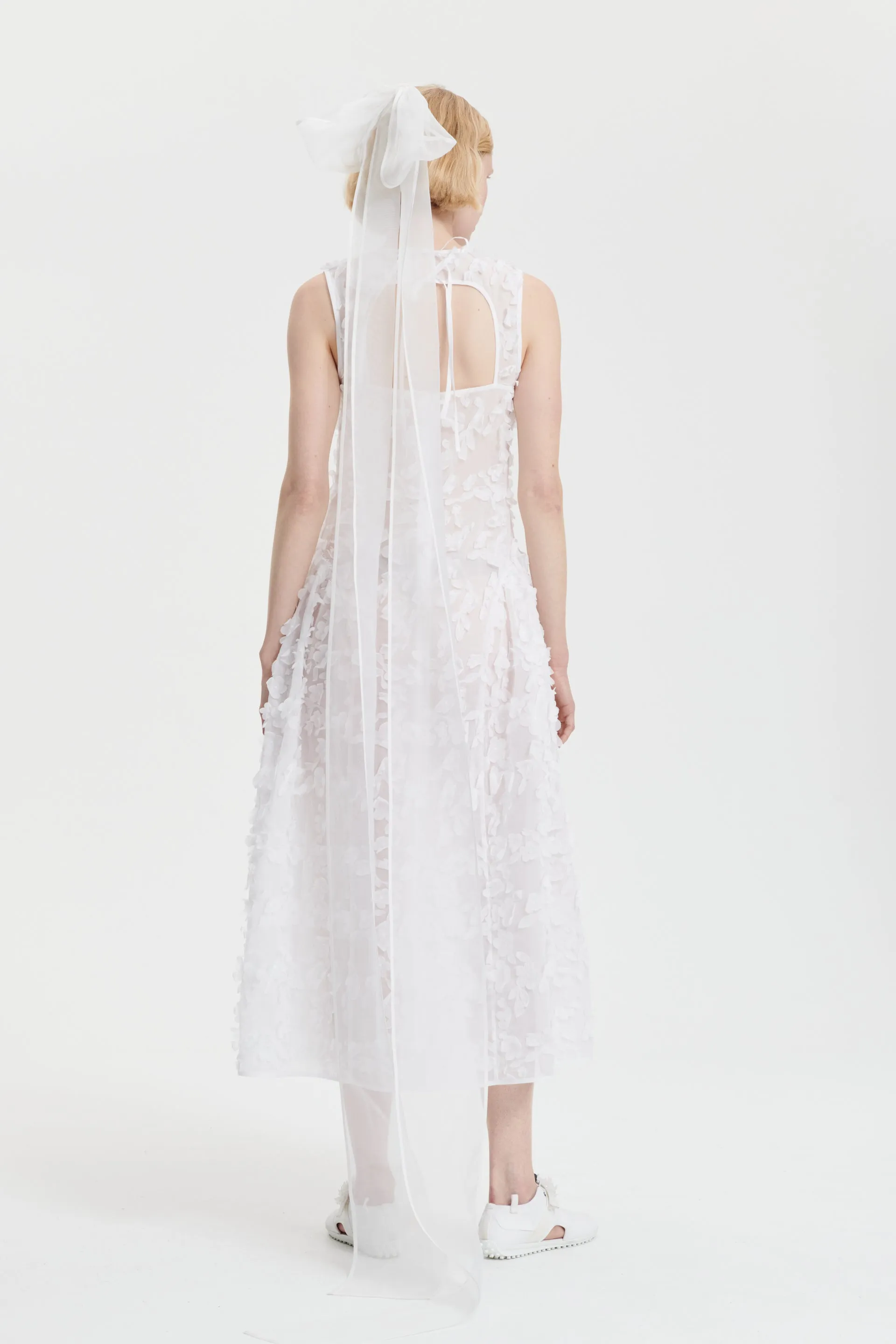 GINE | DRESS VIOLA EMBROIDERY WHITE BRIDAL sold by Cecilie Bahnsen product image thumbnail 2