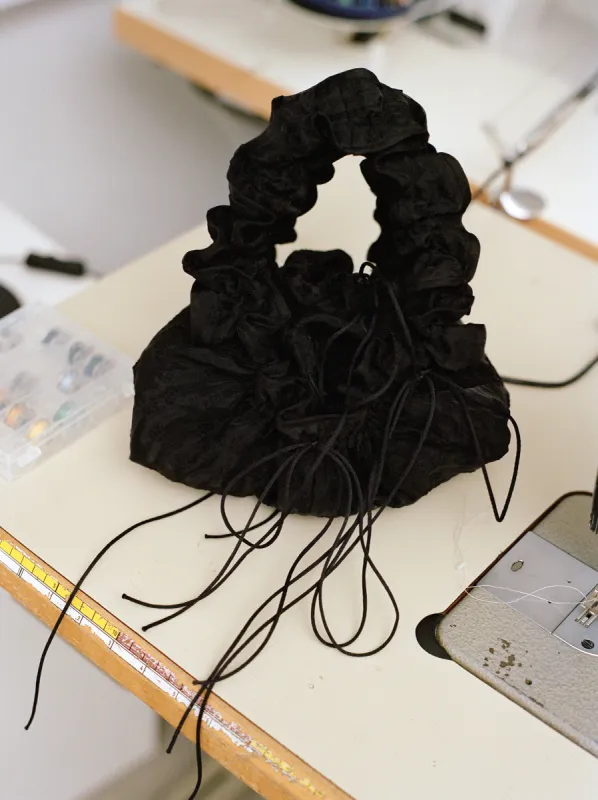 FRYD | BAG MARGUERITTE CLOQUE BLACK made by Cecilie Bahnsen