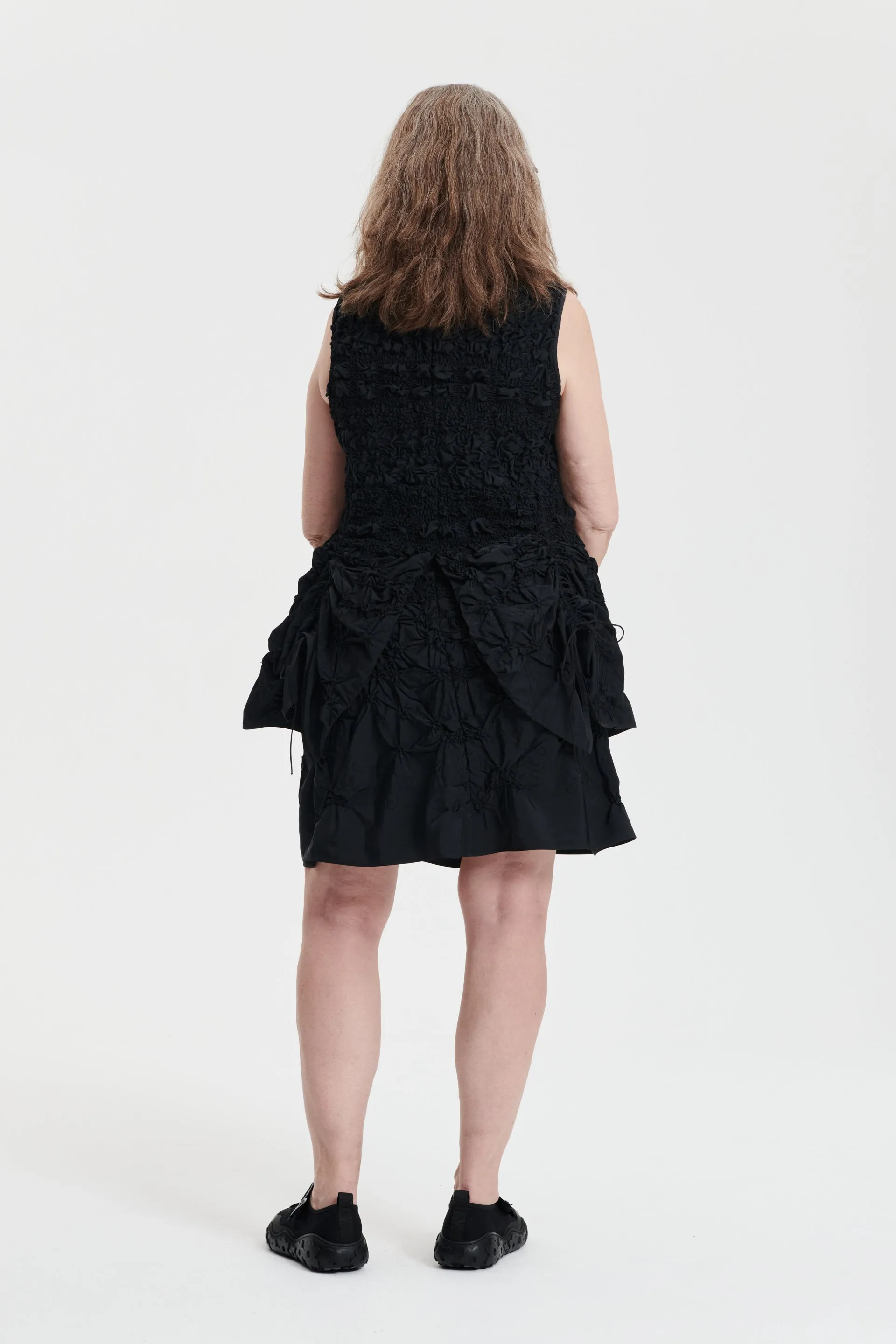 UNIKA | TOP PANSY SMOCK FAILLE BLACK sold by Cecilie Bahnsen product image thumbnail 4