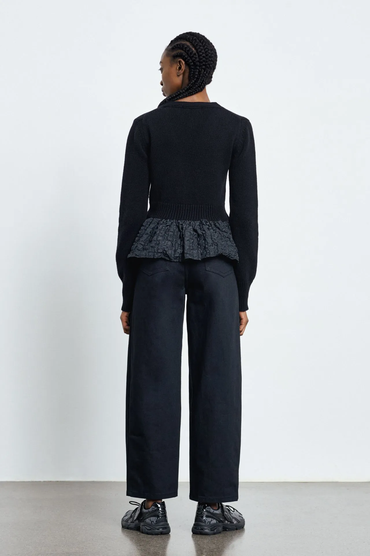 VISION | CARDIGAN RECYCLED CASHMERE BLACK sold by Cecilie Bahnsen product image thumbnail 2