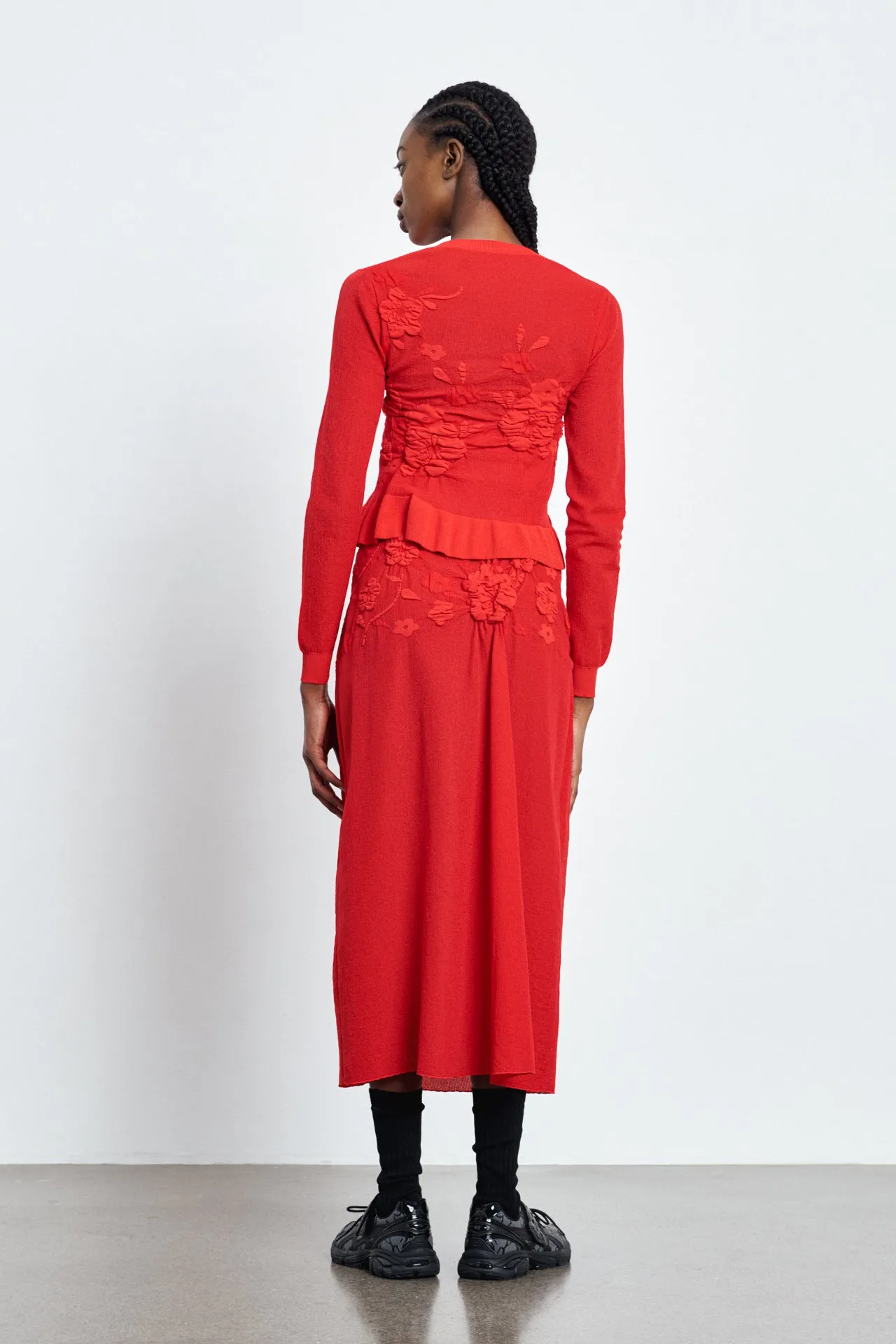 VILLA | SKIRT COLETTE SMOCK KNIT RED/RED sold by Cecilie Bahnsen product image thumbnail 2