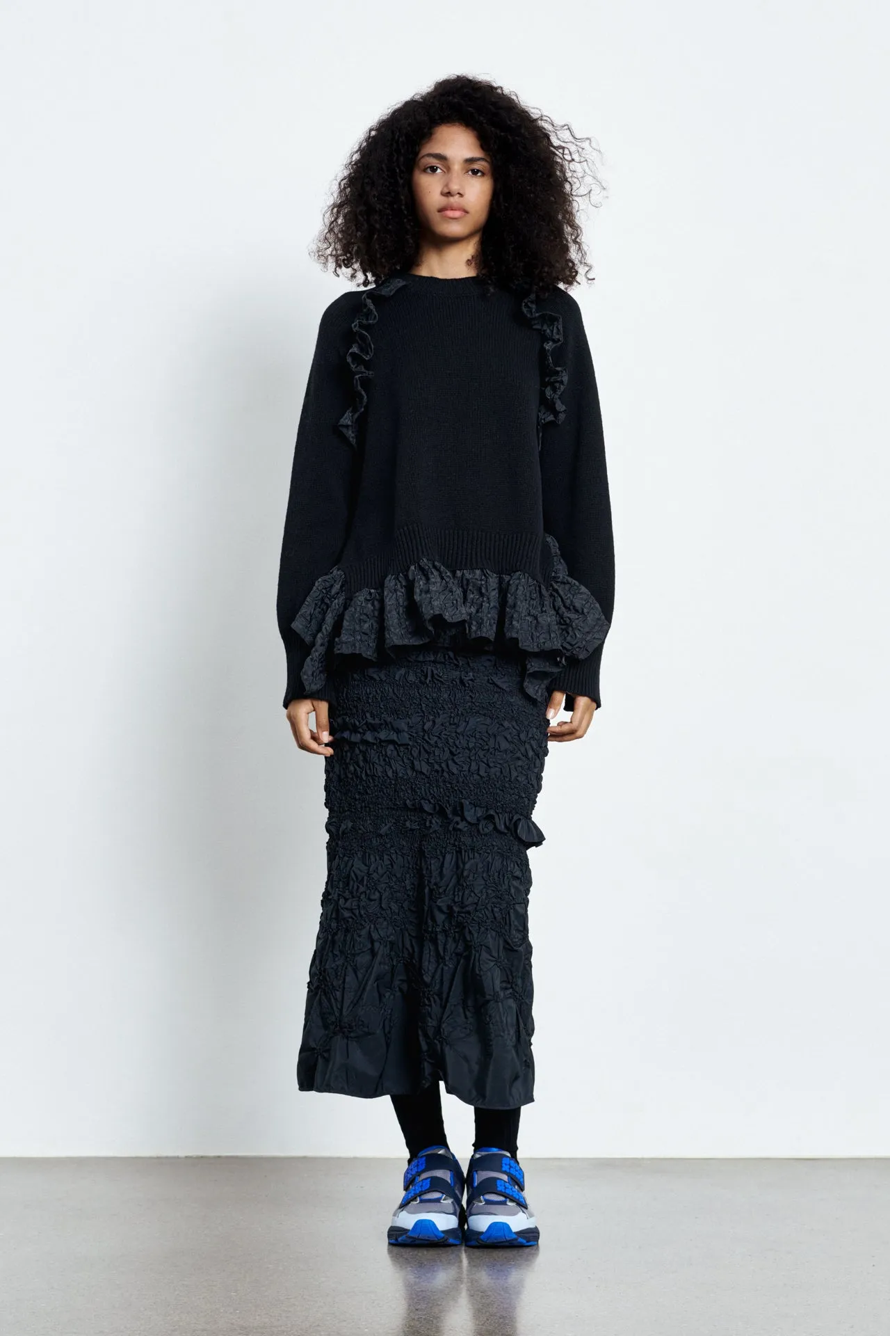 VILLY | PULLOVER RECYCLED CASHMERE BLACK sold by Cecilie Bahnsen