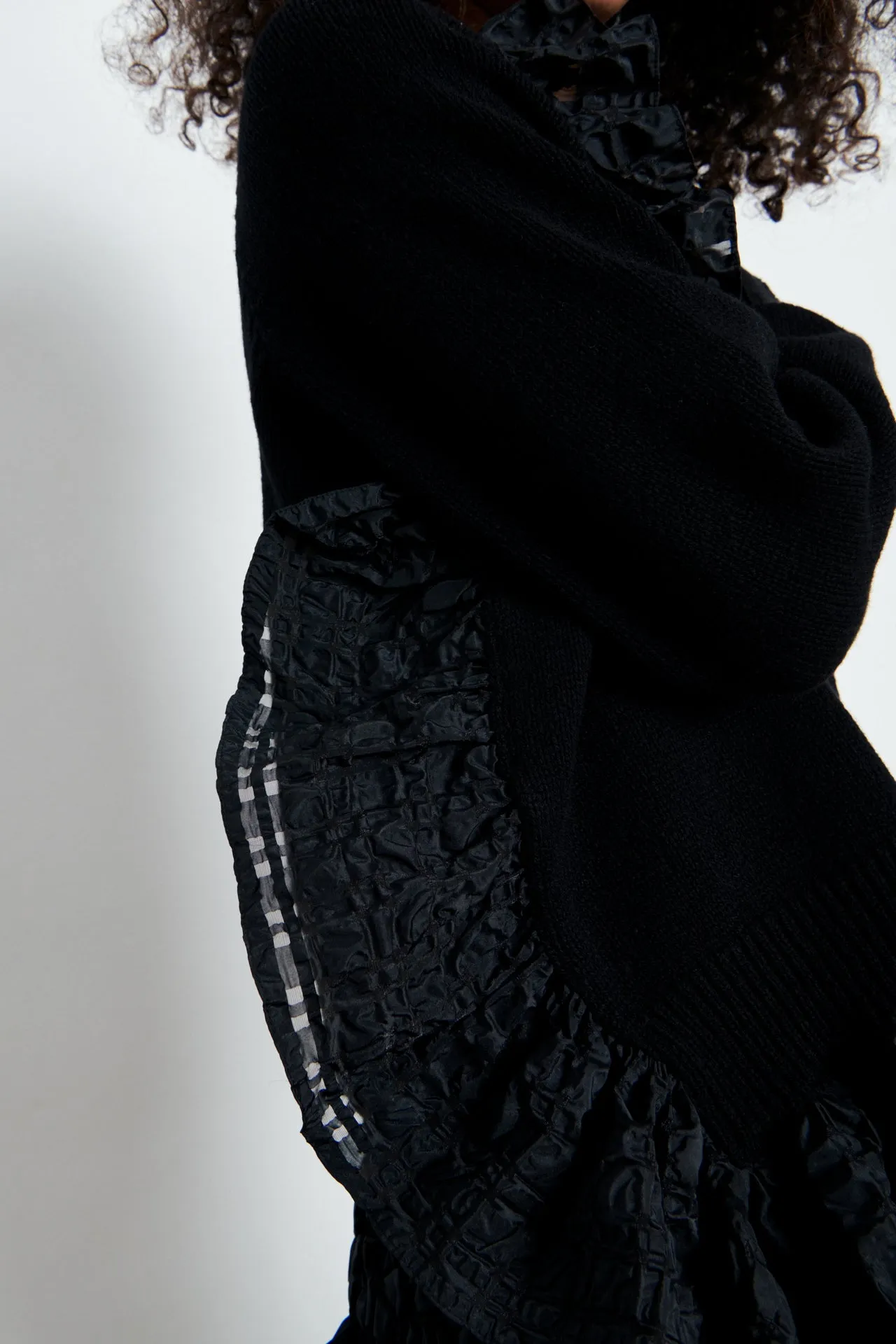 VILLY | PULLOVER RECYCLED CASHMERE BLACK sold by Cecilie Bahnsen product image thumbnail 4