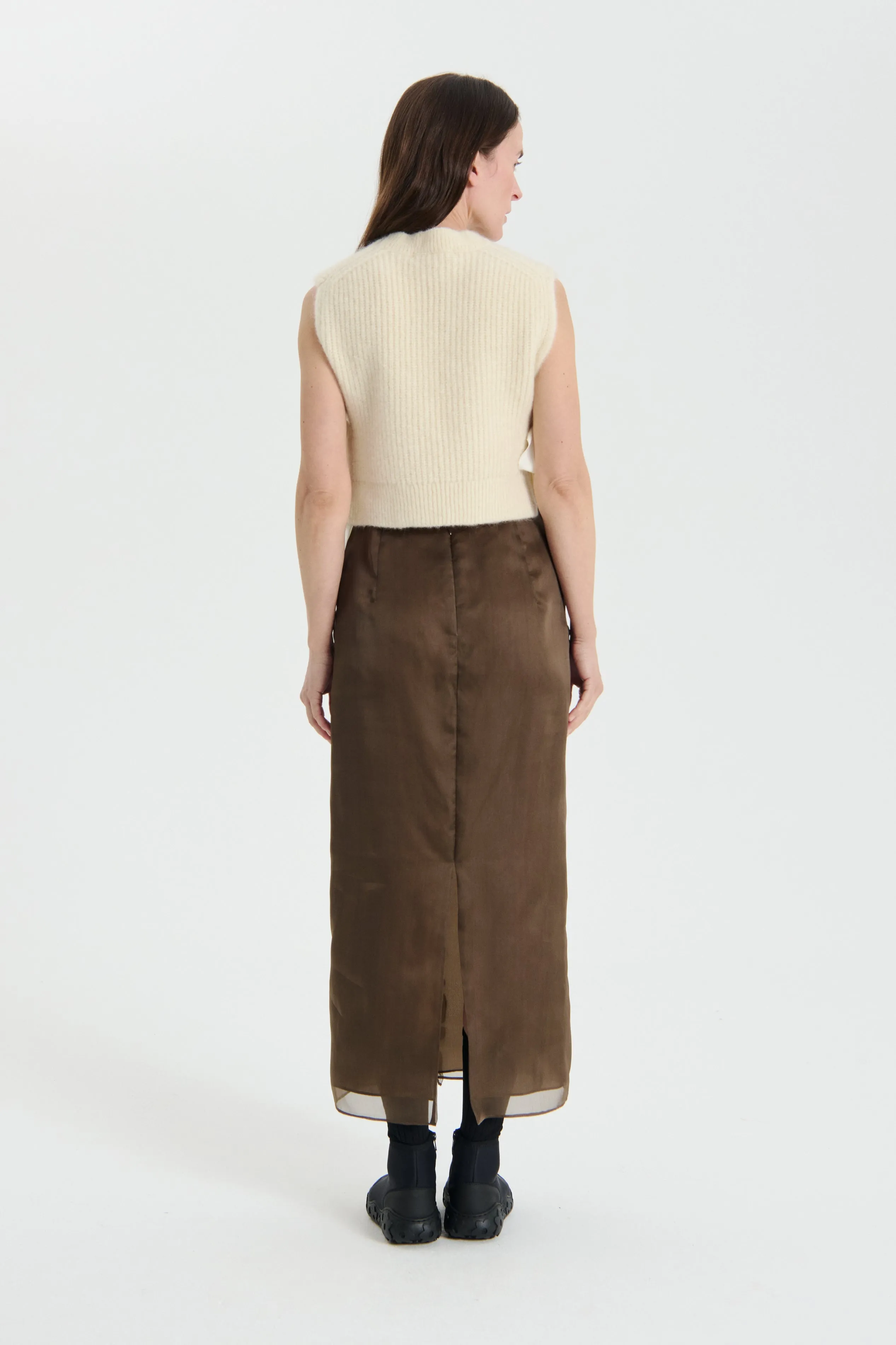 ALY | VEST TEXTURED MOHAIR ECRU sold by Cecilie Bahnsen product image thumbnail 2