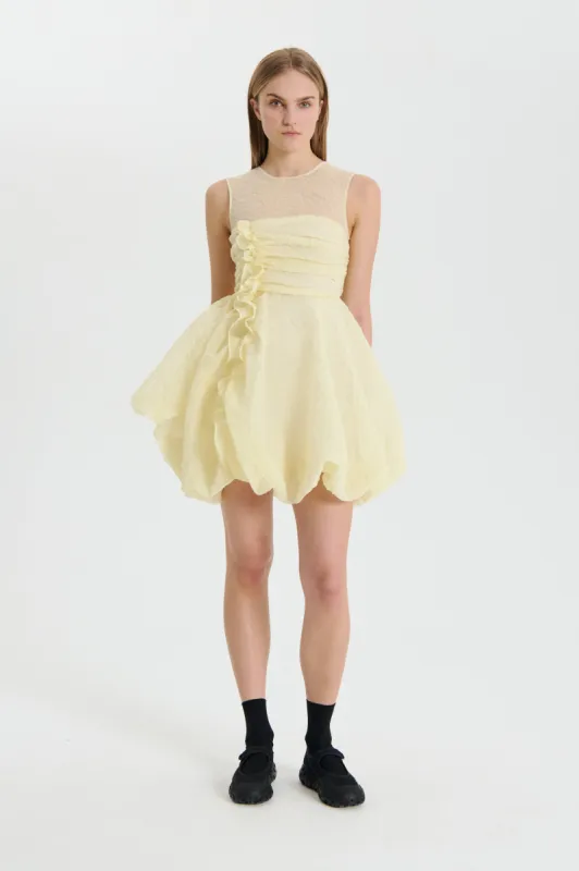 OLIVIA | DRESS POSY MATELASS… SOFT YELLOW sold by Cecilie Bahnsen