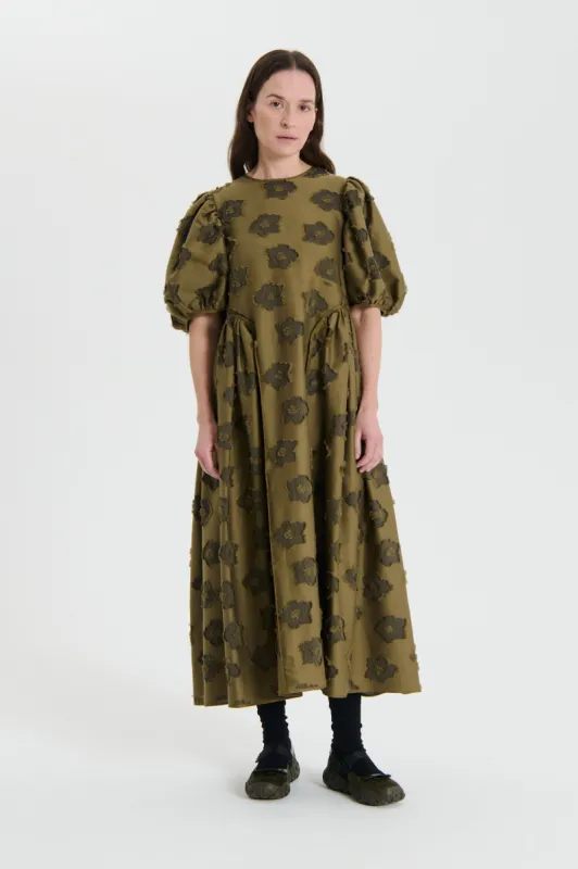 FINNEGAN | DRESS ARPINA FIL-COUP… OLIVE made by Cecilie Bahnsen