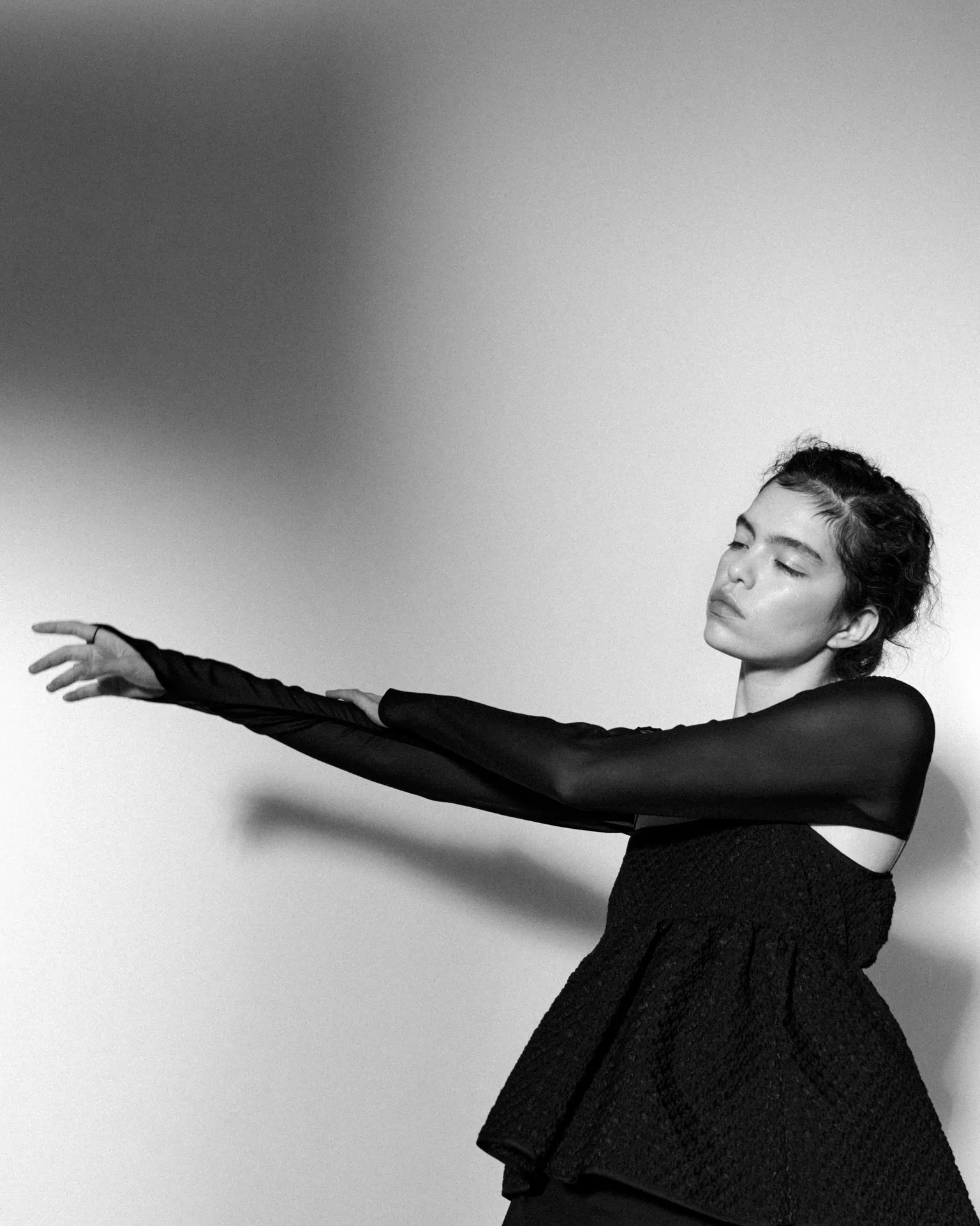 SELENA | TOP BLOSSOM MATELASS… BLACK sold by Cecilie Bahnsen product image thumbnail 3