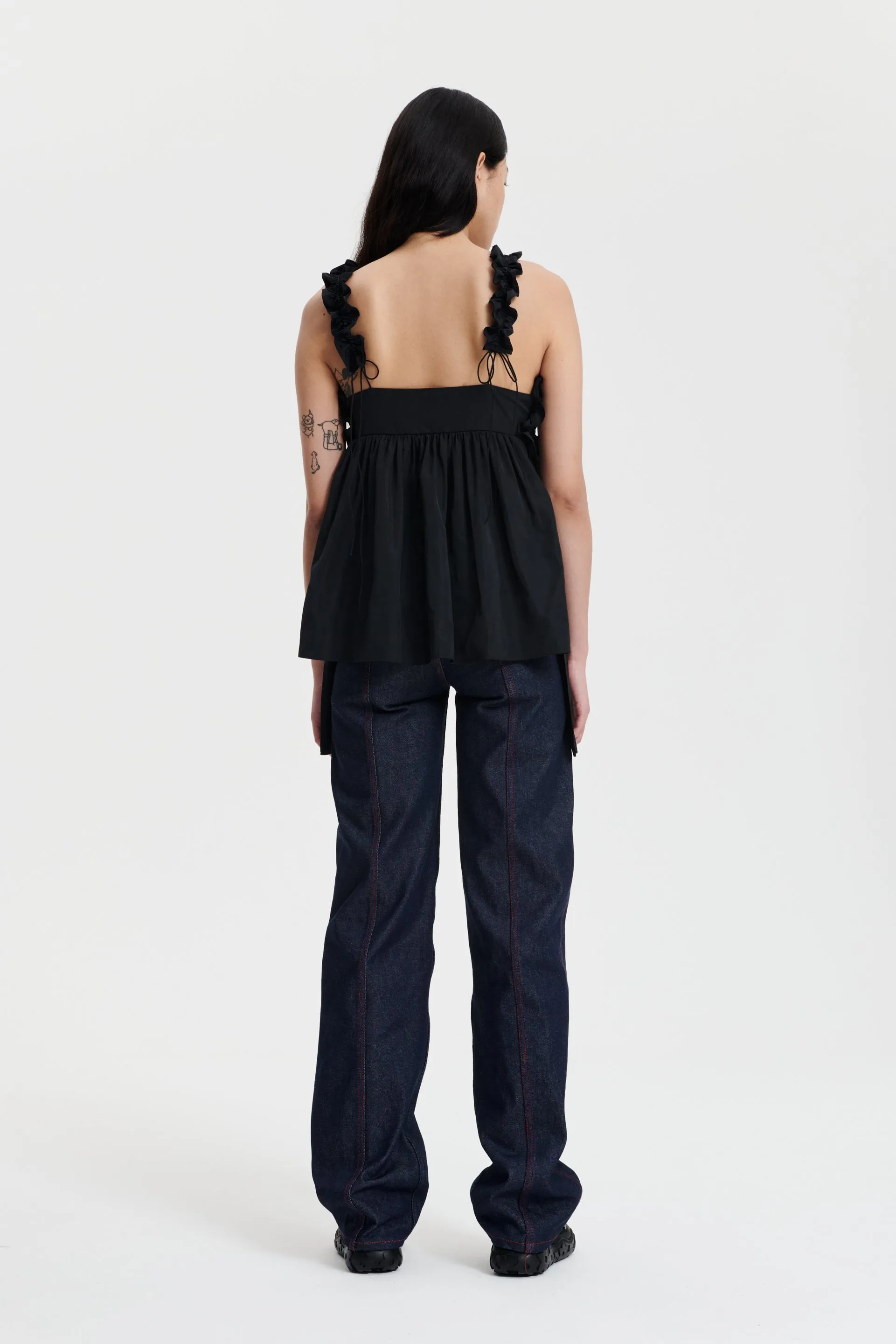 GIA | TOP RECYCLED FAILLE BLACK sold by Cecilie Bahnsen product image thumbnail 2