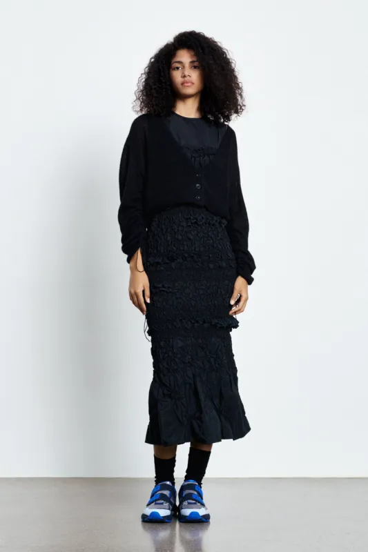 VICKI | CARDIGAN VENUS SOFT KNIT BLACK made by Cecilie Bahnsen