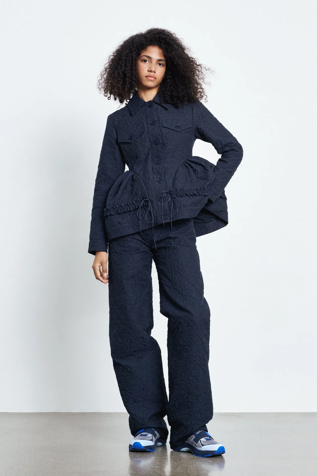 ULANDA | JACKET FLORAL DENIM CLOQUÉ INDIGO sold by Cecilie Bahnsen product image thumbnail 4