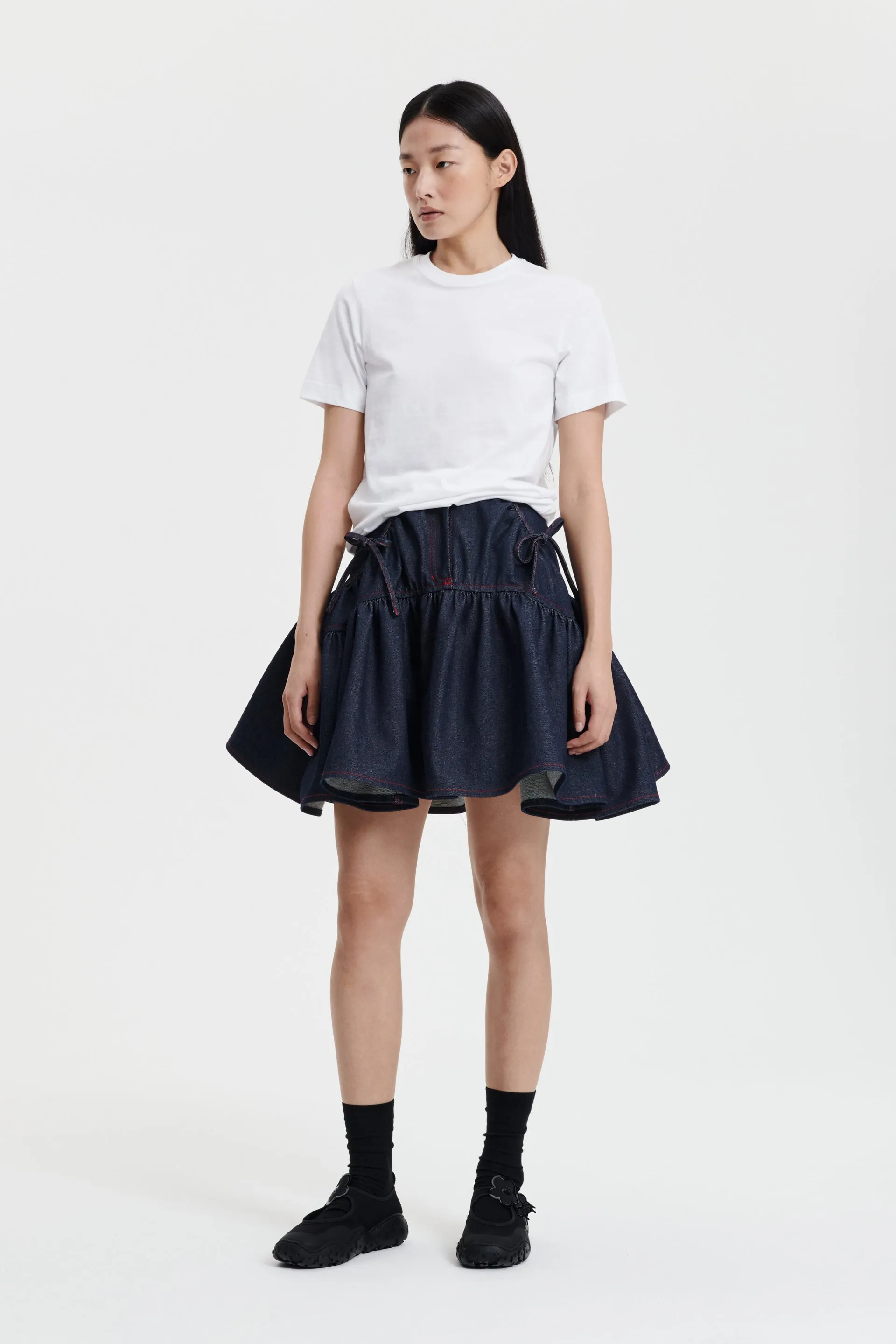 GLORIA | SKIRT DENIM INDIGO sold by Cecilie Bahnsen product image thumbnail 4