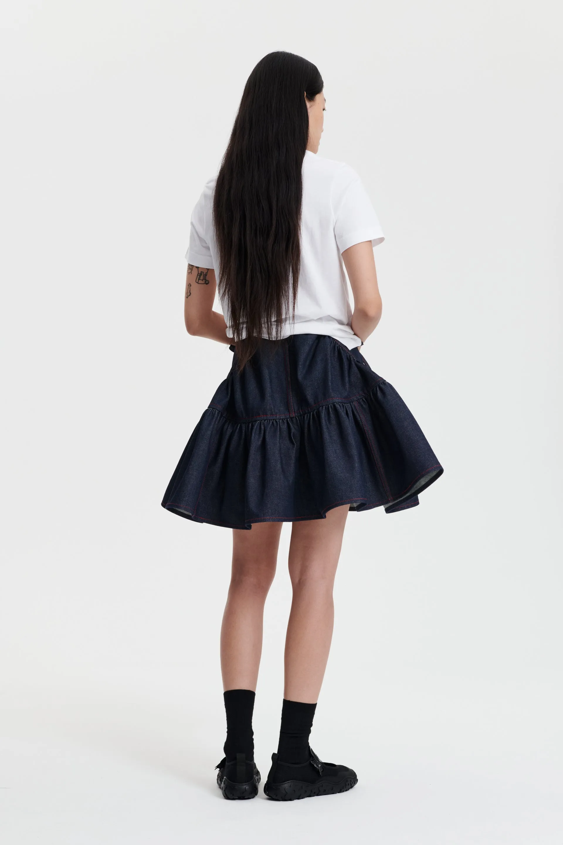 GLORIA | SKIRT DENIM INDIGO sold by Cecilie Bahnsen product image thumbnail 5