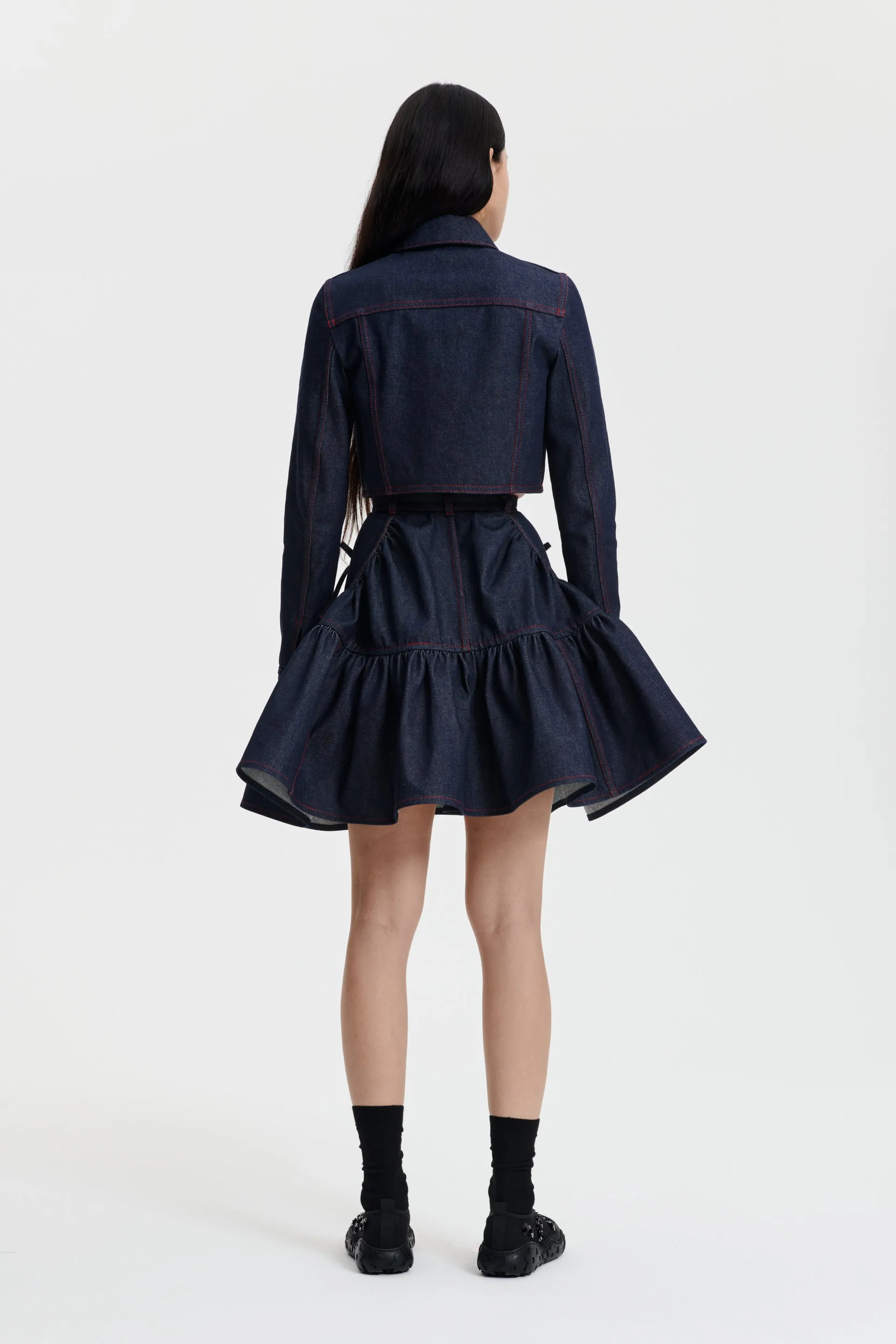 GLORIA | SKIRT DENIM INDIGO sold by Cecilie Bahnsen product image thumbnail 2