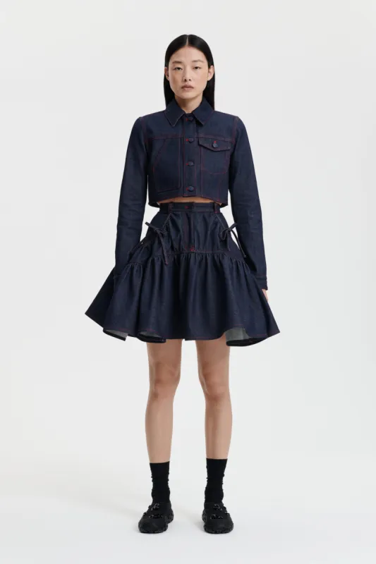 GLORIA | SKIRT DENIM INDIGO made by Cecilie Bahnsen