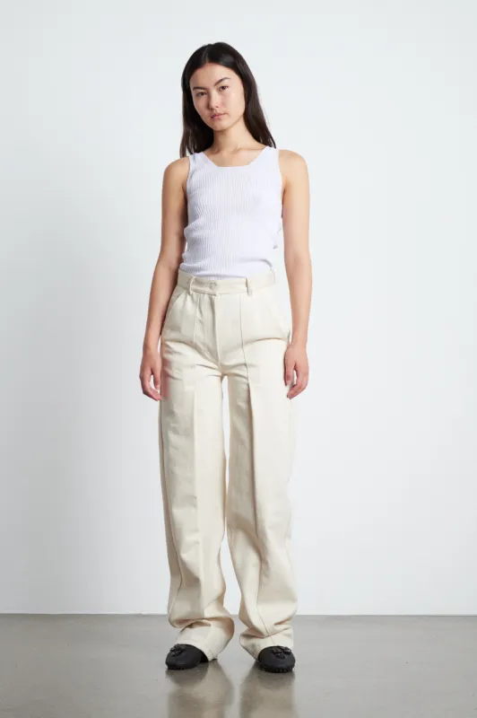 SIXTA | TROUSER DENIM ECRU made by Cecilie Bahnsen