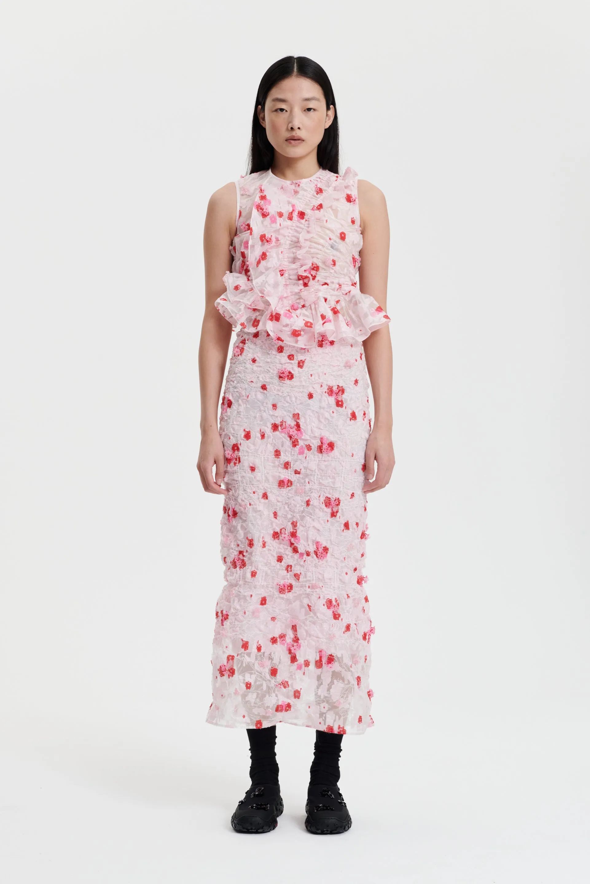 GEMINI | SKIRT PANSY SMOCK YARROW CLEAR / LIGHT PINK sold by Cecilie Bahnsen product image thumbnail 2
