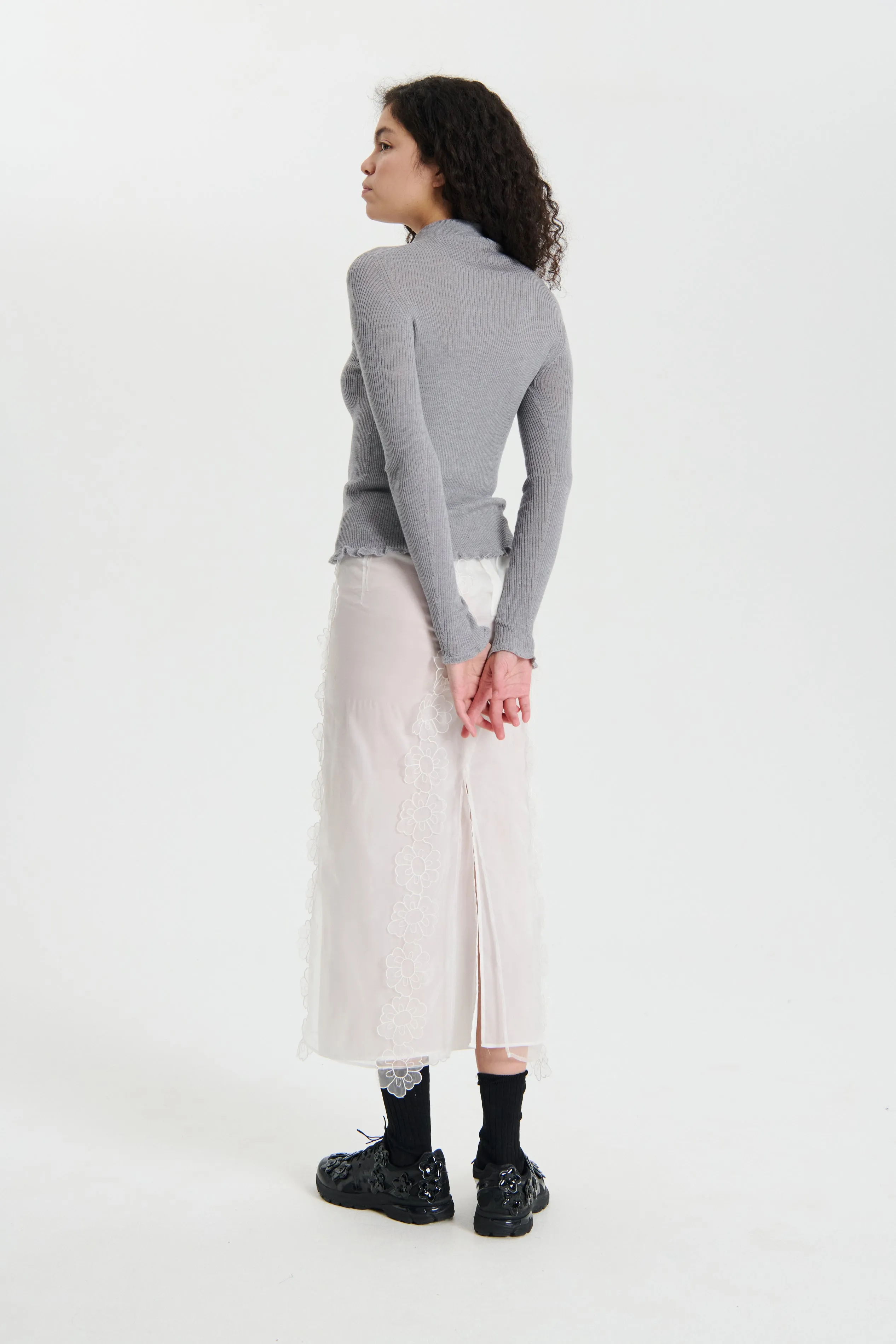 OLYMPIA | SKIRT MAGNOLIA EMBROIDERY WHITE sold by Cecilie Bahnsen product image thumbnail 2