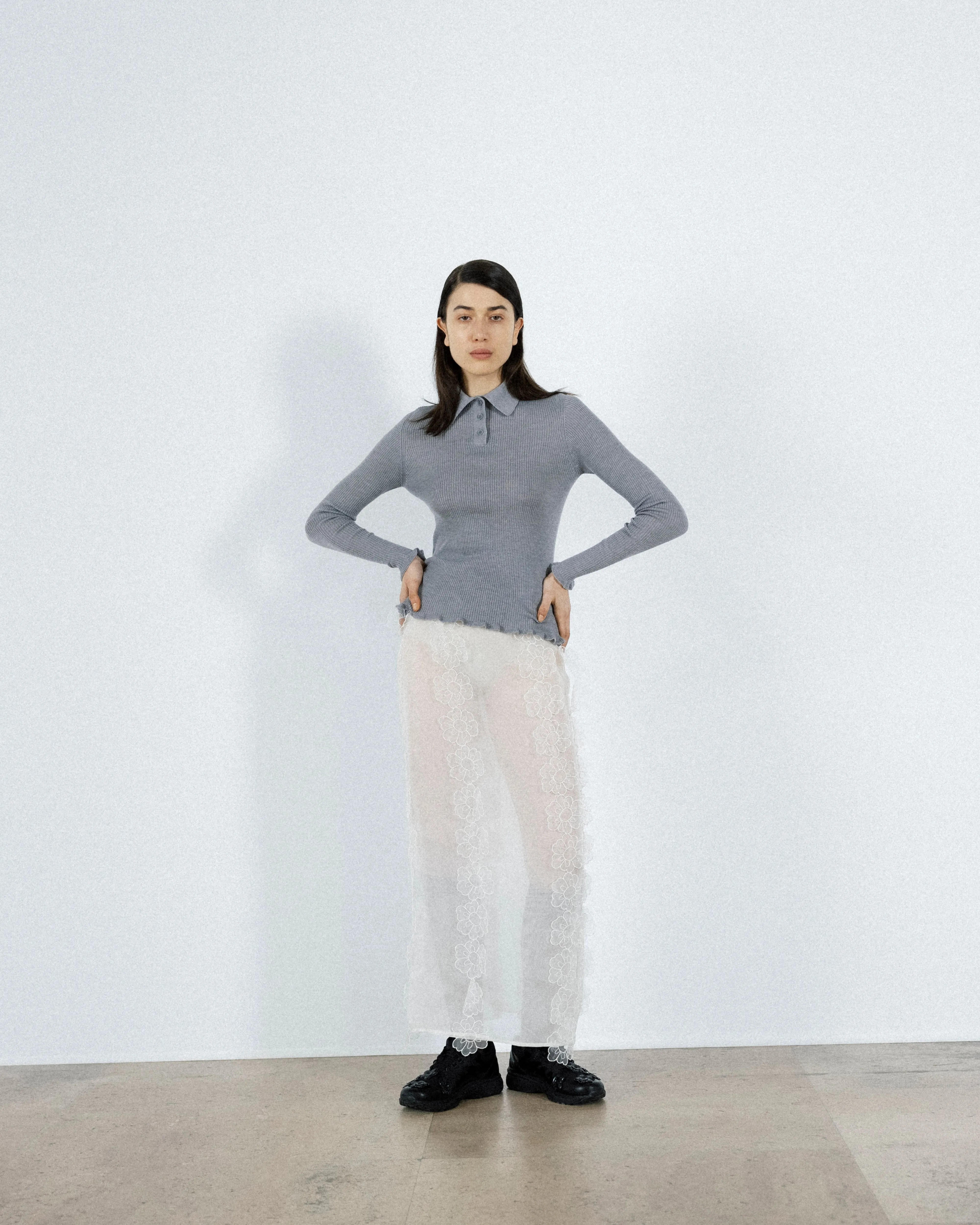 OLYMPIA | SKIRT MAGNOLIA EMBROIDERY WHITE sold by Cecilie Bahnsen product image thumbnail 4
