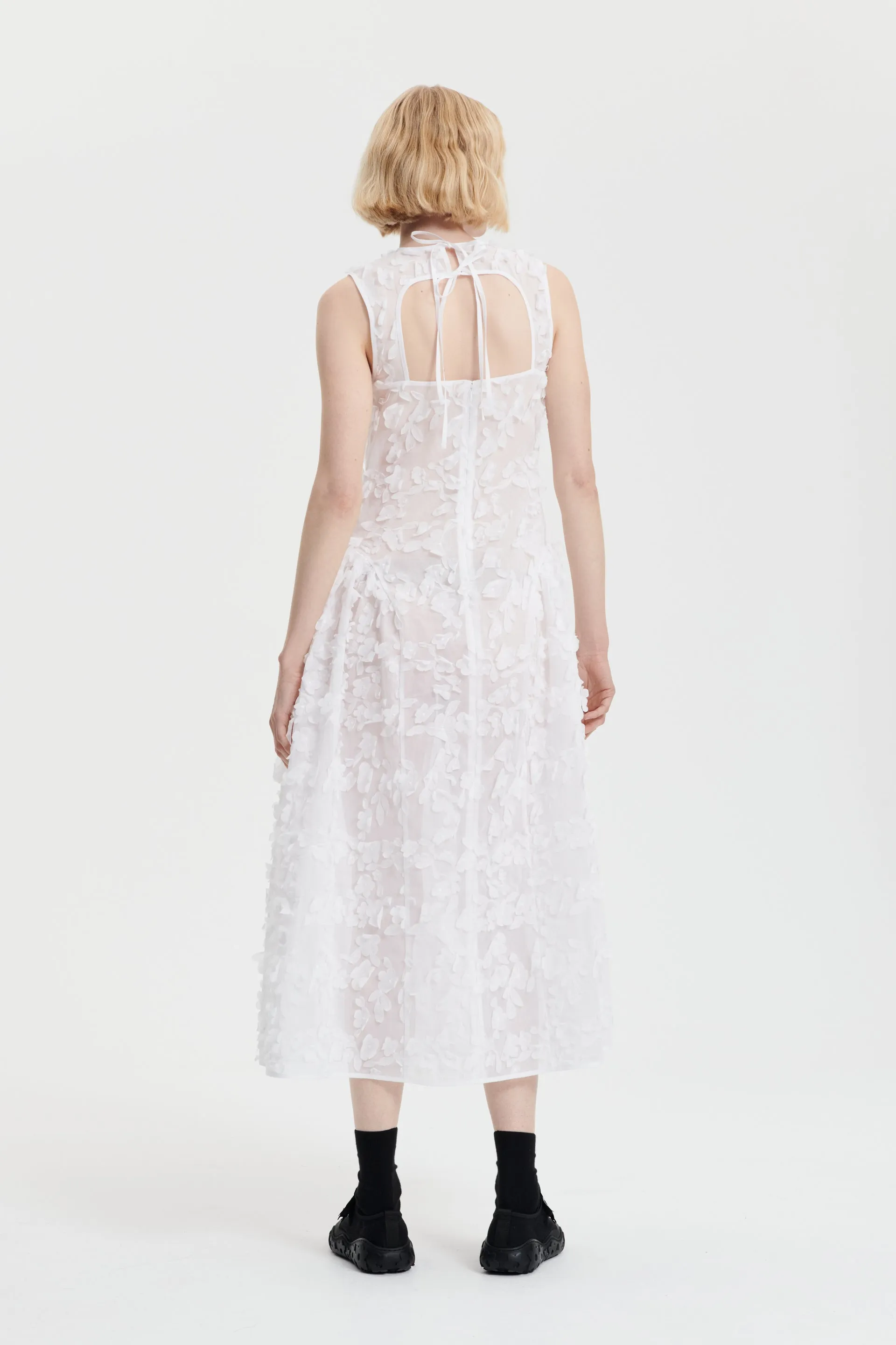 GINE | DRESS VIOLA EMBROIDERY WHITE sold by Cecilie Bahnsen product image thumbnail 4