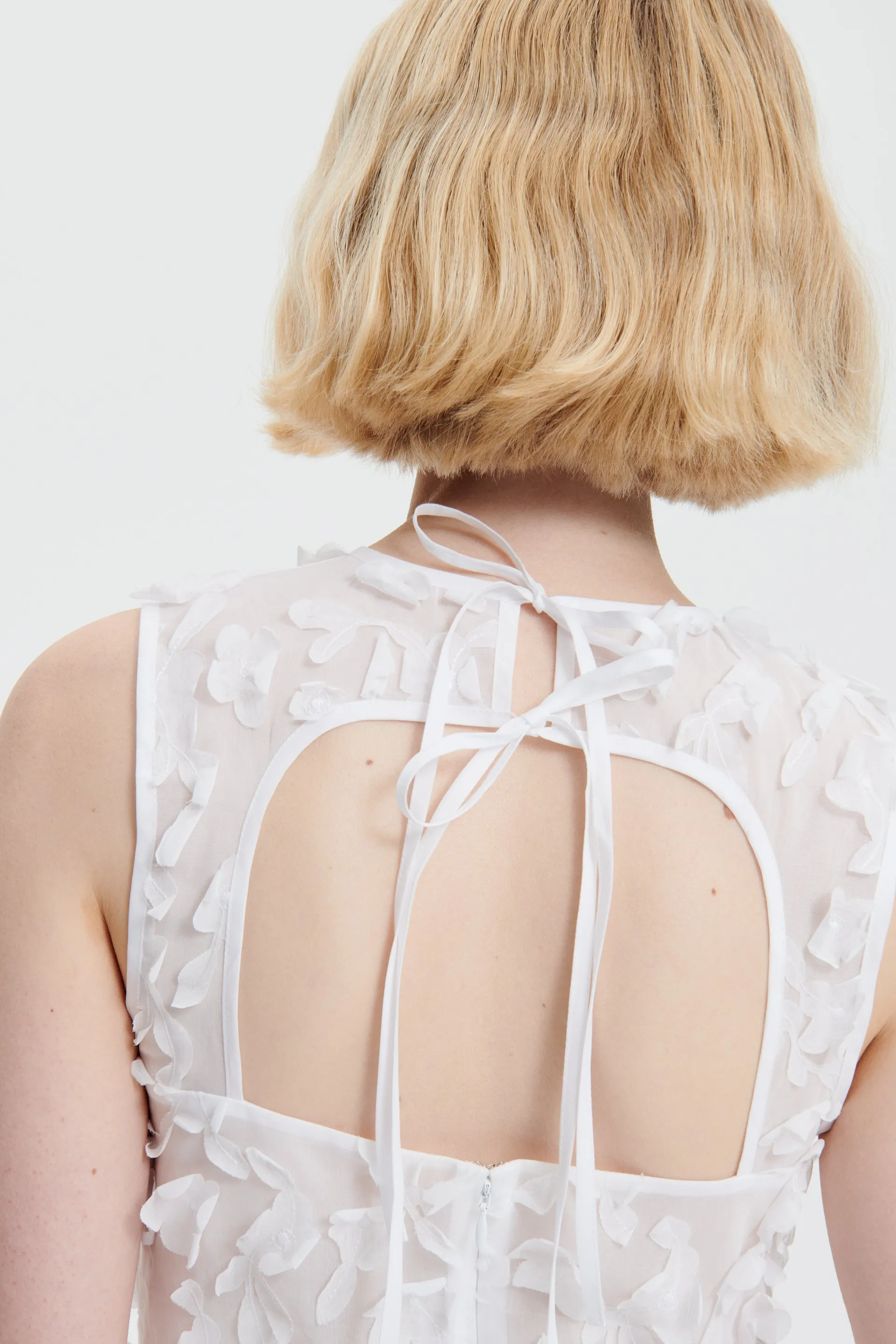 GINE | DRESS VIOLA EMBROIDERY WHITE sold by Cecilie Bahnsen product image thumbnail 3