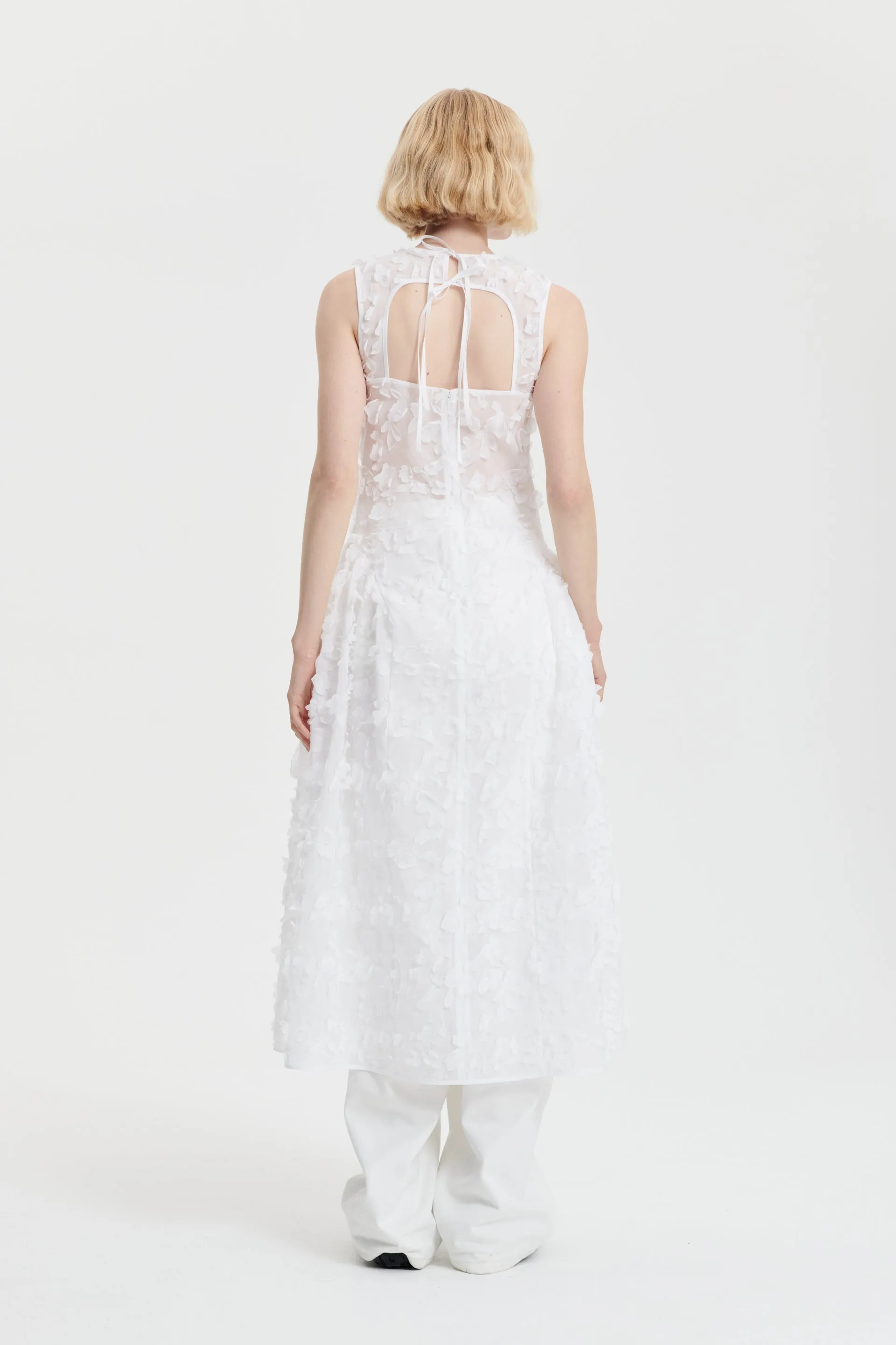 GINE | DRESS VIOLA EMBROIDERY WHITE sold by Cecilie Bahnsen product image thumbnail 5