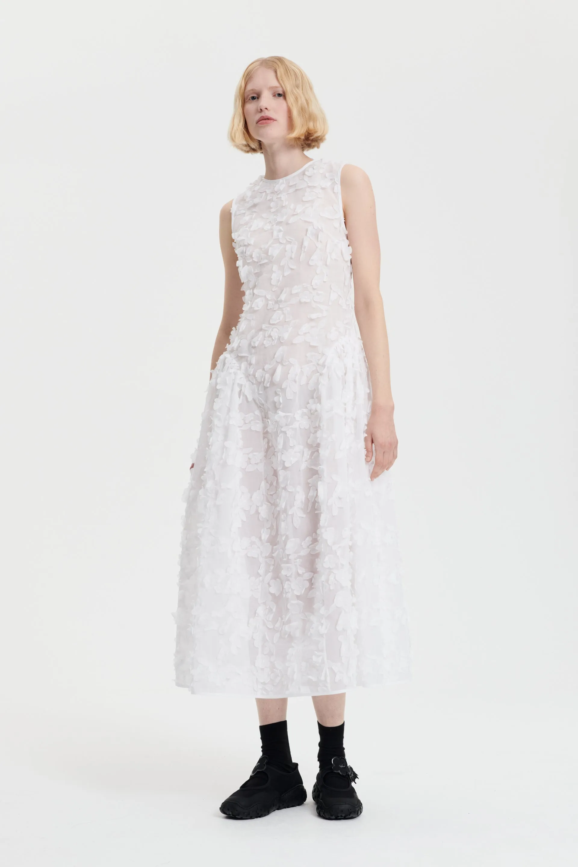 GINE | DRESS VIOLA EMBROIDERY WHITE sold by Cecilie Bahnsen product image thumbnail 2