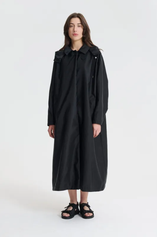 ORNELLA | COAT TECHNICAL CANVAS BLACK sold by Cecilie Bahnsen