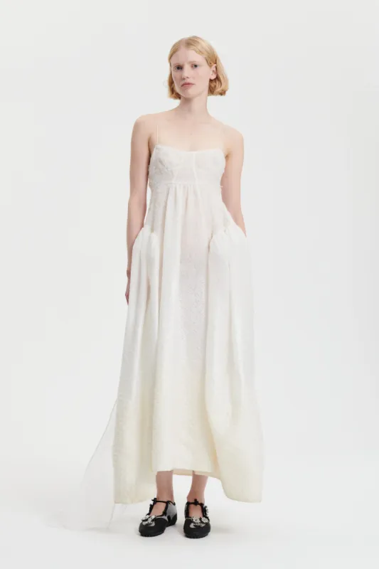 LOUIE | GOWN TIDAL JACQUARD WHITE BRIDAL sold by Cecilie Bahnsen