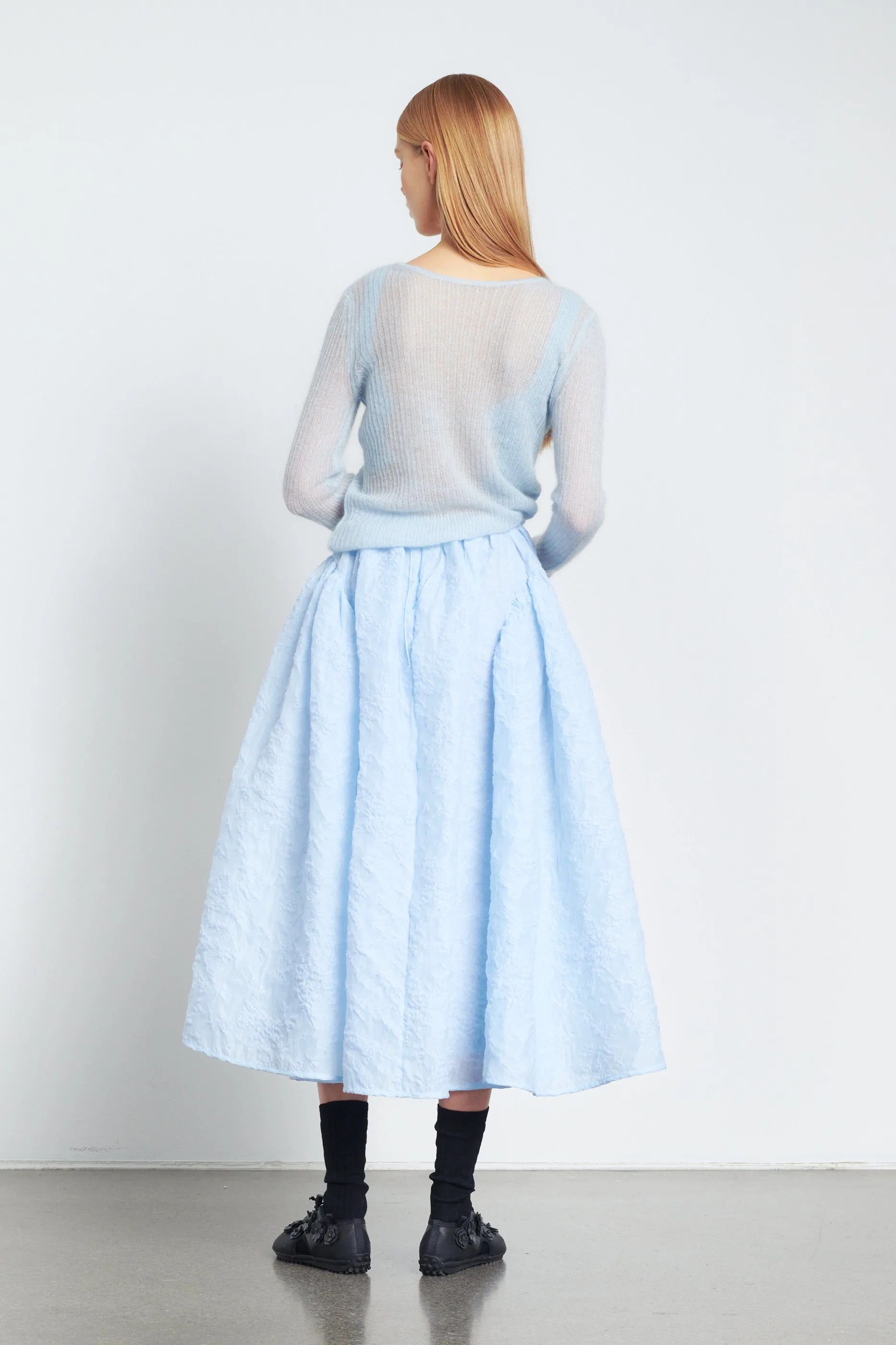 FATOU | SKIRT AMBLESIDE MATELASSÉ LIGHT BLUE sold by Cecilie Bahnsen product image thumbnail 2