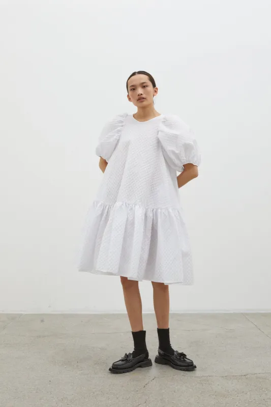 ALEXA | DRESS BLOSSOM MATELASS… WHITE sold by Cecilie Bahnsen