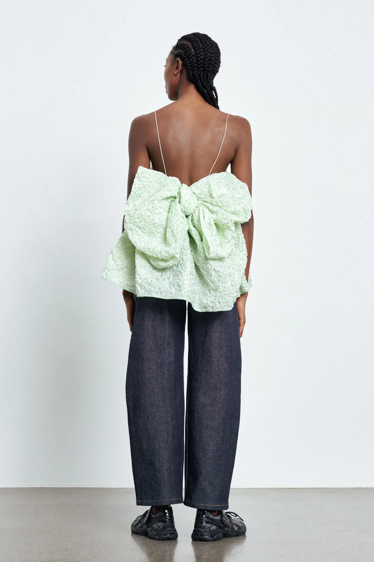 VERONICA | TOP GRASMERE MATELASSE PISTACHIO sold by Cecilie Bahnsen product image thumbnail 2