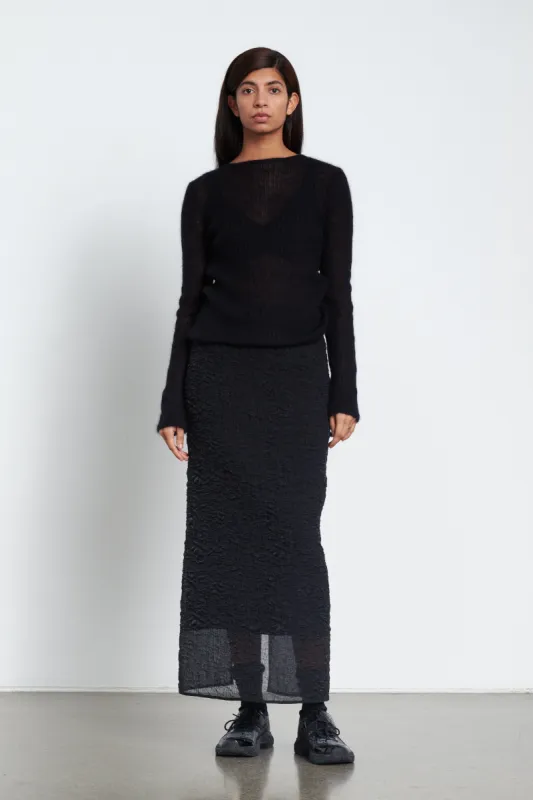 USSI | PULLOVER VENUS MOHAIR BLACK made by Cecilie Bahnsen